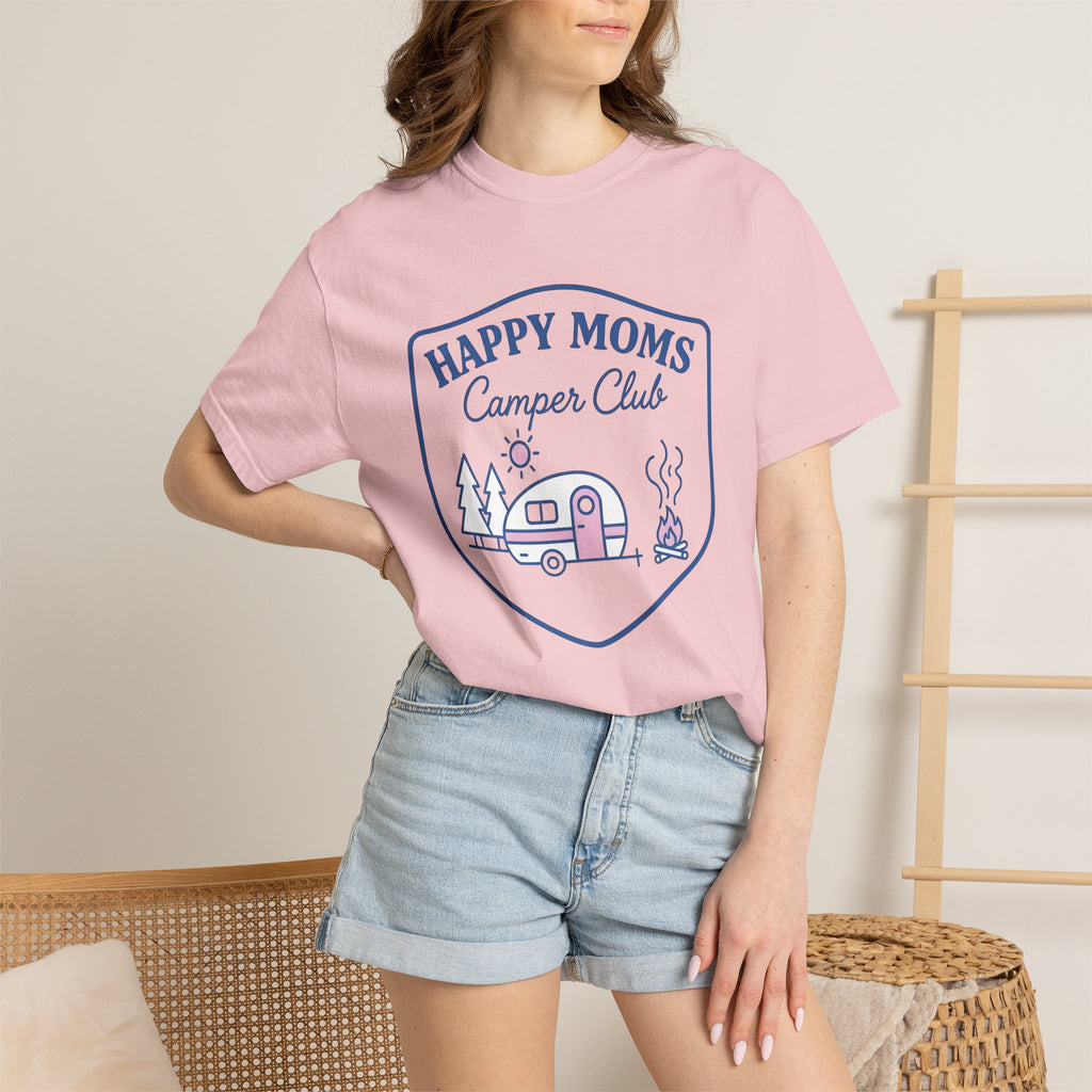 Rv Shirt Mom Outdoors Gift Women Sketch Tee Camper T-Shirt Mother Fan Illustrated Tshirt Adventure Graphic Vintage Fire Pit Tshirt