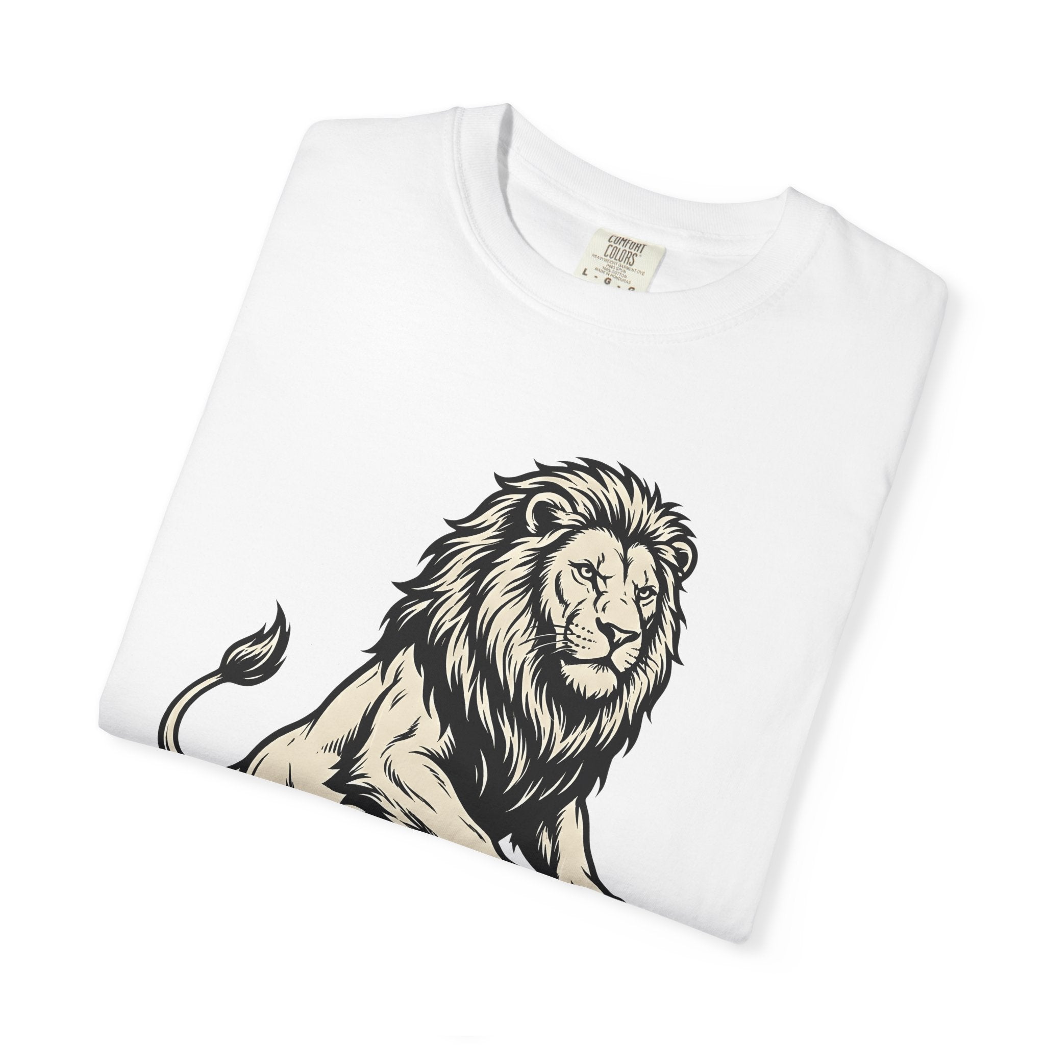 Lion Dumbbell Shirt Animals Gym Gift Women Sketch Tee Lion T-Shirt Wildlife Enthusiast Drawing Tshirt Fitness Graphic Classic Training