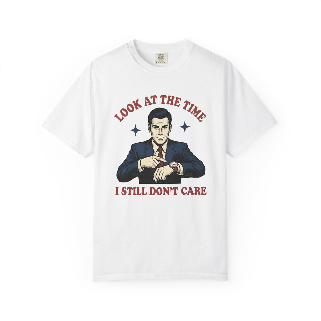 Businessman Suit Shirt Funny Sarcasm Gift Women Vintage Comic Tee Suit T-Shirt Humor Fan Comic Tshirt Sarcastic Graphic Retro Wristwatch