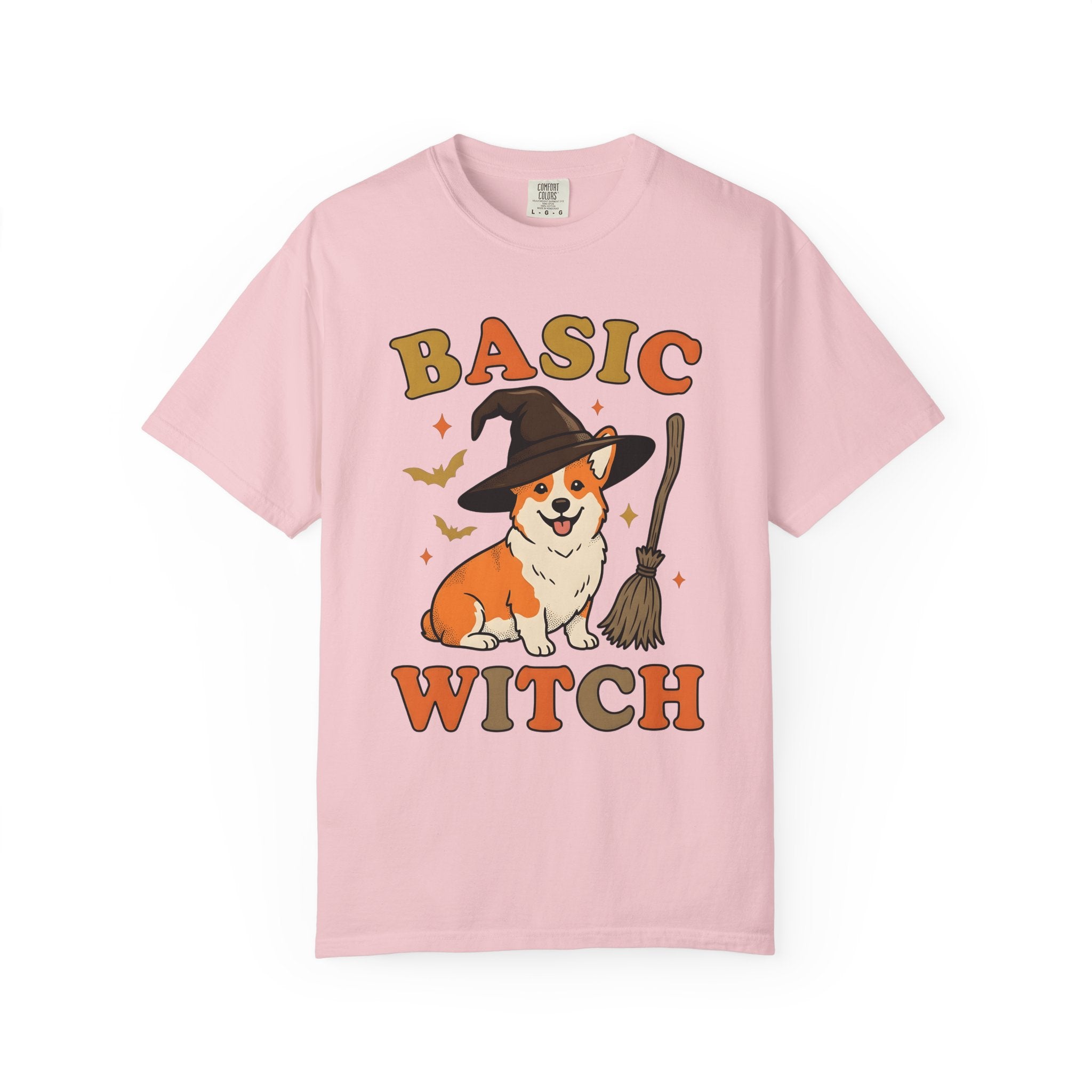 Corgi Magician Shirt Halloween Puppy Gift Women Animated Tee Pembroke Welsh Corgi T-Shirt Spooky Fan Cartoon Tshirt Dog Graphic Old School