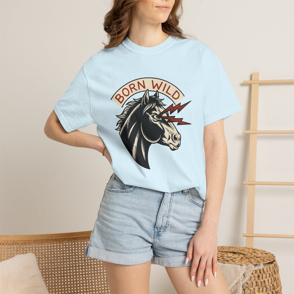 Horse Head Shirt Cowgirl Western Gift Women Vintage Tee Equine T-Shirt Rodeo Fan Cowboy Tshirt Western Graphic Retro Lightning Bolts Tshirt