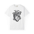 Human Heart Shirt Anatomical Heart Dark Gift Women Ink Tee Heart T-Shirt Cardiac Enthusiast Tattoo Tshirt Gothic Graphic Retro Wire Tshirt