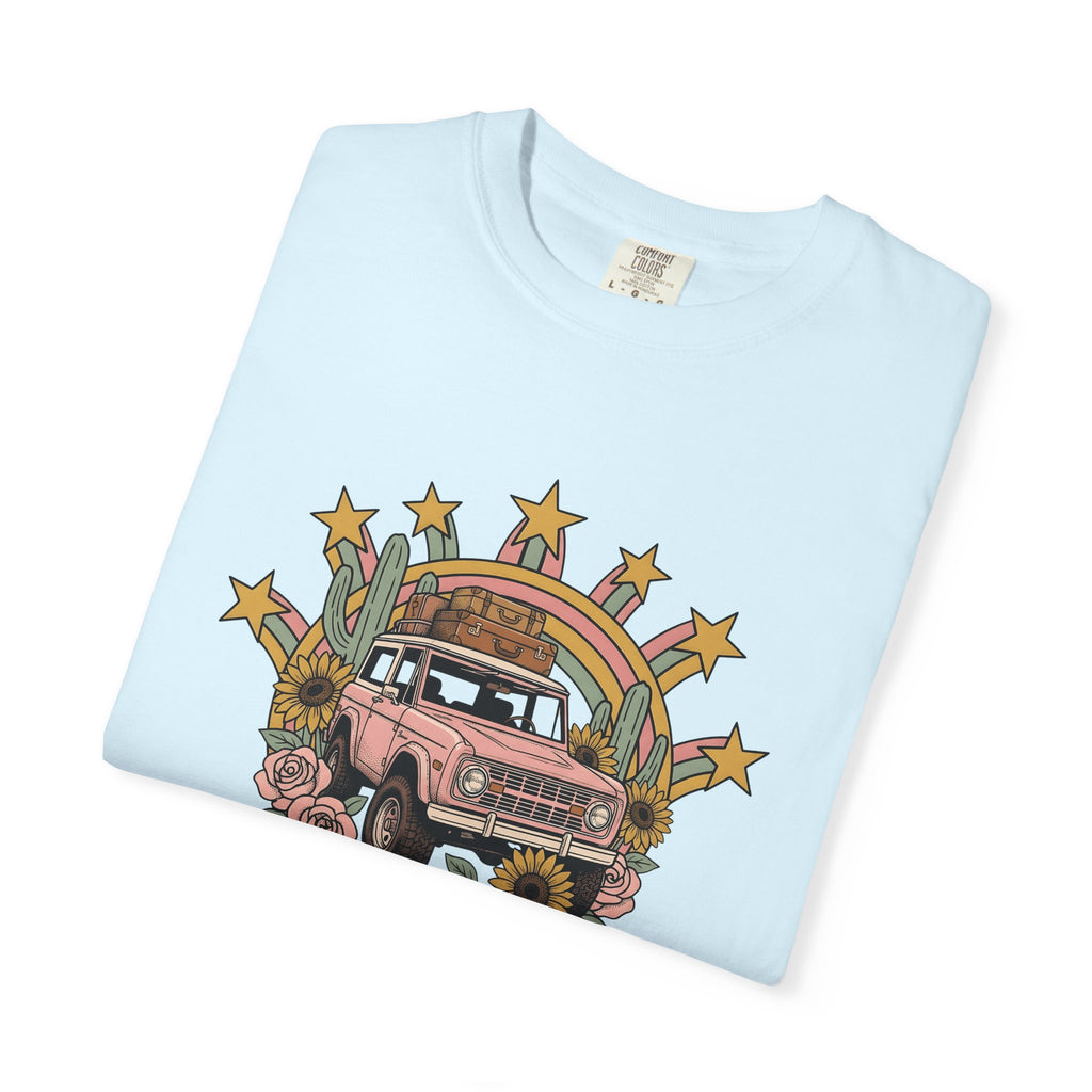 Antique Truck Shirt Cowgirl Travel Gift Women Tribal Tee Vintage Truck T-Shirt Rodeo Fan Tribal Tshirt Adventure Graphic Nostalgic Desert
