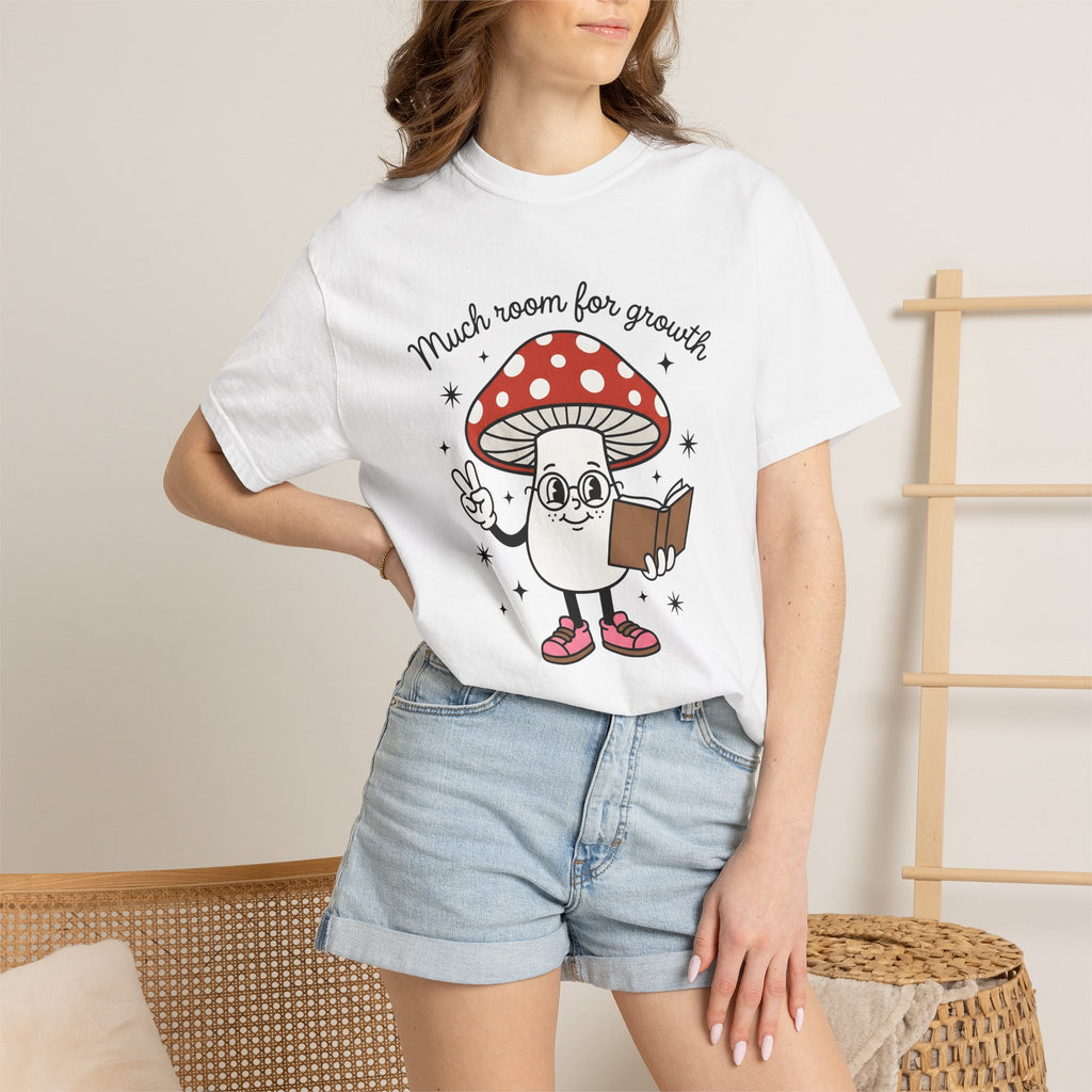 Toadstool Figure Shirt Mushroom Inspiration Gift Women Graphic Tee Fungus T-Shirt Mushroom Fan Digital Art Tshirt Motivational Graphic