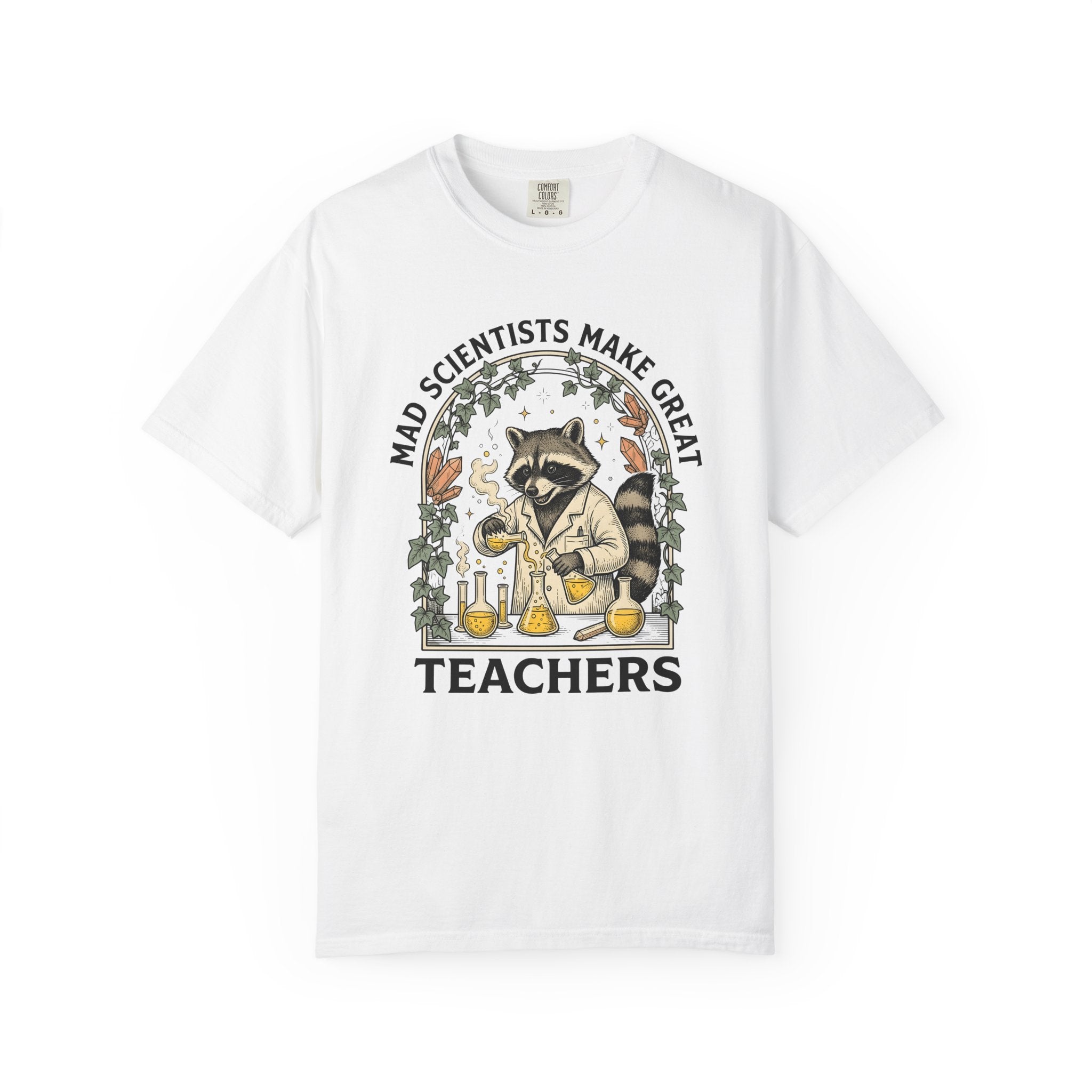 Raccoon Biologist Shirt Teacher Critters Gift Women Rustic Tee Wildlife Biologist T-Shirt Educator Enthusiast Animal Graphic Tshirt Outline