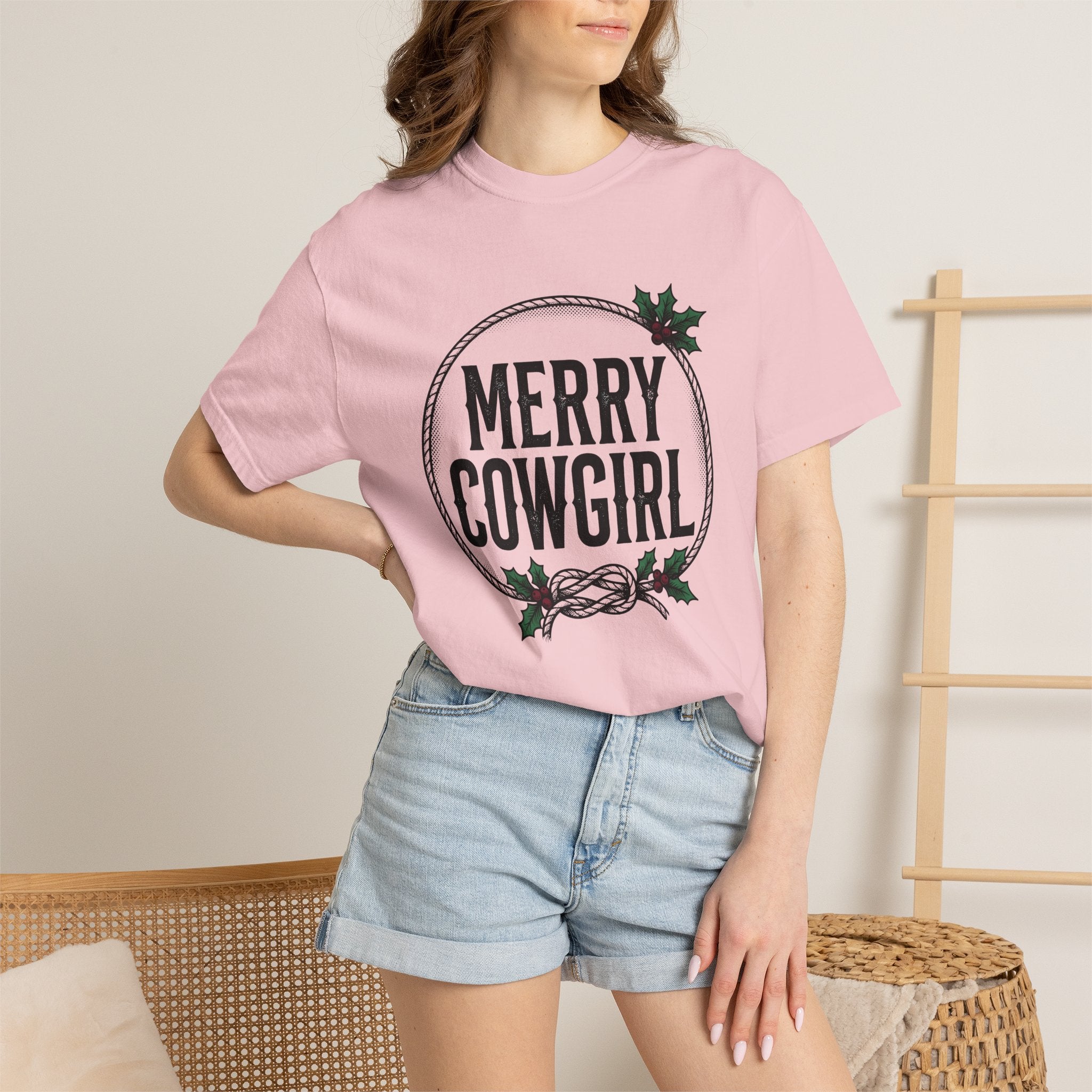 Twine Wreath Shirt Christmas Country Gift Women Cabin Tee Wreath T-Shirt Xmas Fan Rustic Tshirt Rustic Graphic Shabby Chic Mistletoe Tshirt
