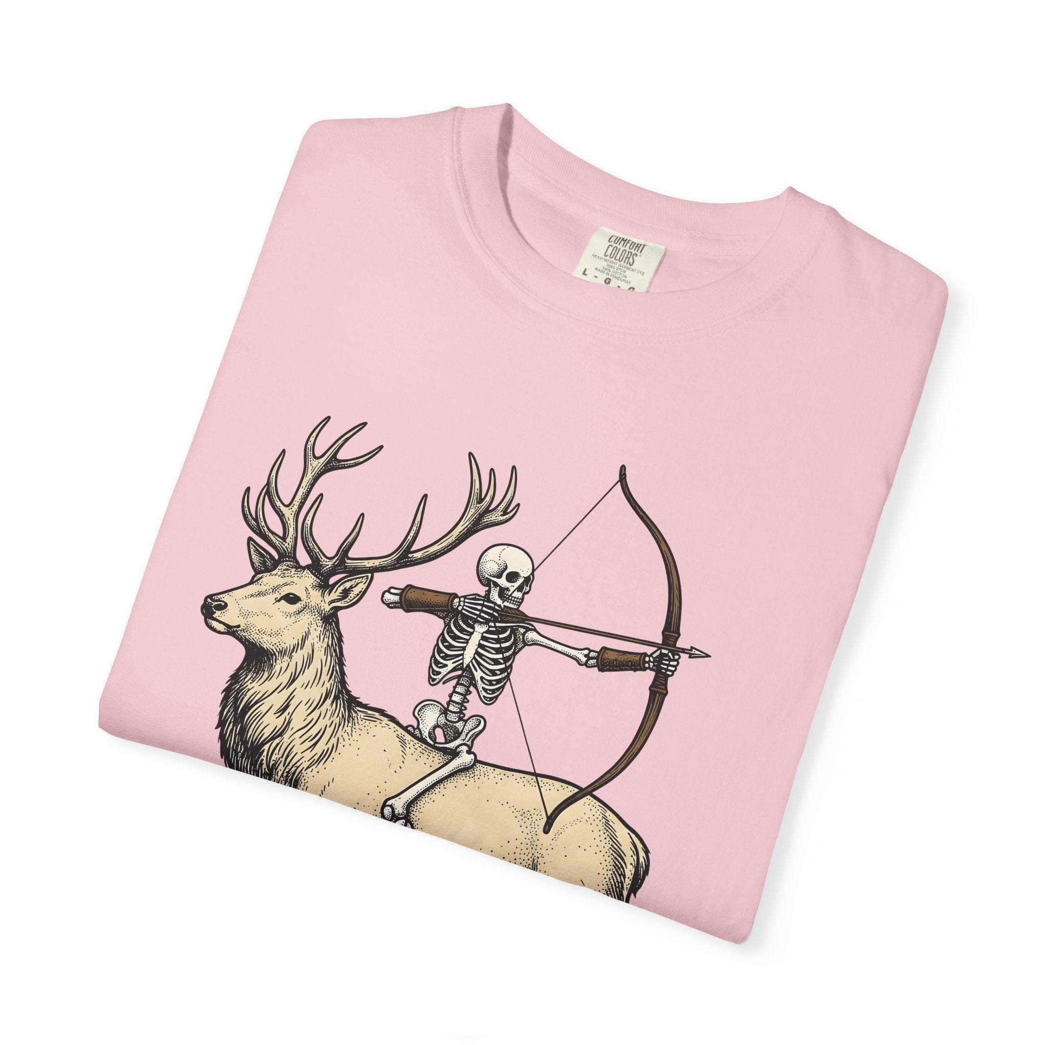 Skull Stag Shirt Gothic Autumn Gift Women Retro Tee Antler T-Shirt Dark Fan Vintage Tshirt Fall Graphic Sketch Arrow Tshirt