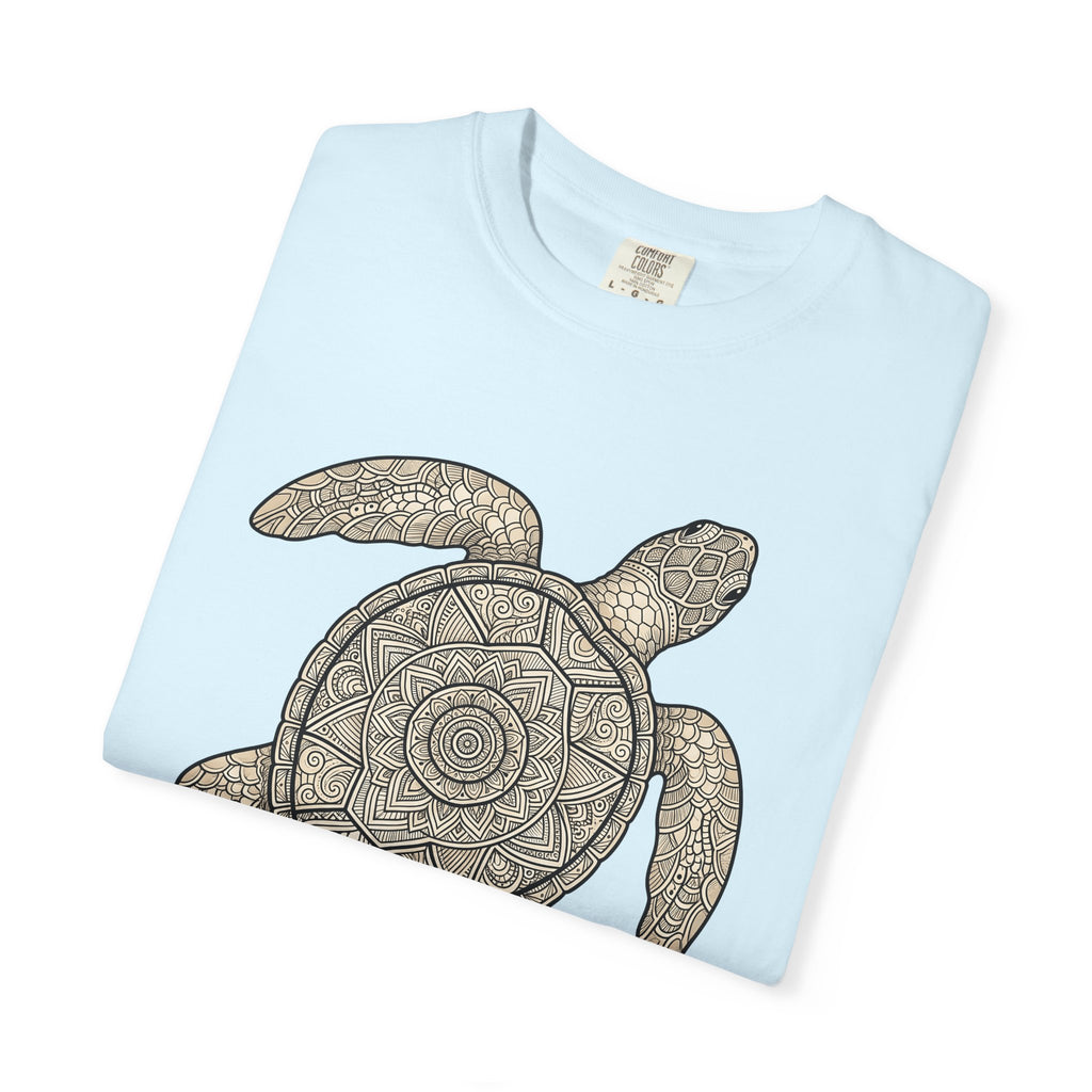 Marine Turtle Shirt Animals Environment Gift Women Paisley Tee Sea Turtle T-Shirt Wildlife Fan Conservation Graphic Folk Decoration Tshirt