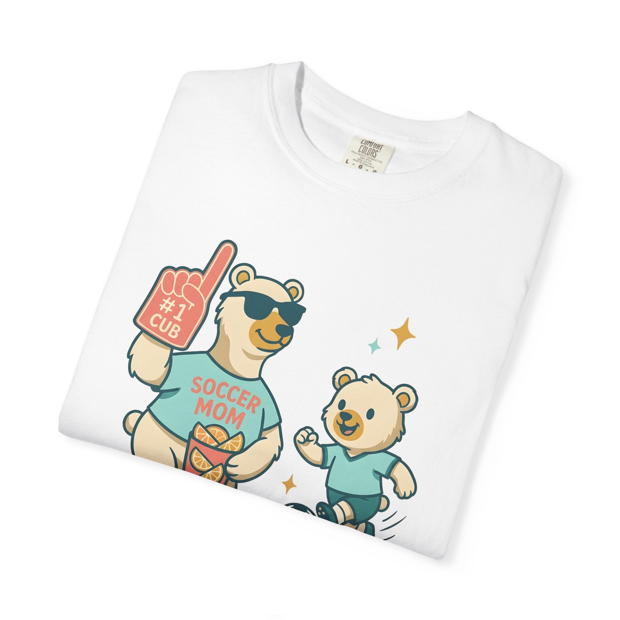 Bear Clan Shirt Moms Exercise Gift Women Sweet Tee Clan T-Shirt Mom Enthusiast Cute Tshirt Fitness Graphic Illustrated Soccer Ball Tshirt