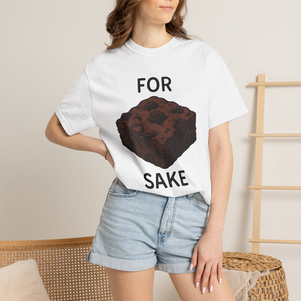 Chocolate Brownie Shirt Desserts Baking Gift Women Hand Drawn Tee Brownie T-Shirt Sweets Fan Fudge Tshirt Pastry Graphic Vintage Humor
