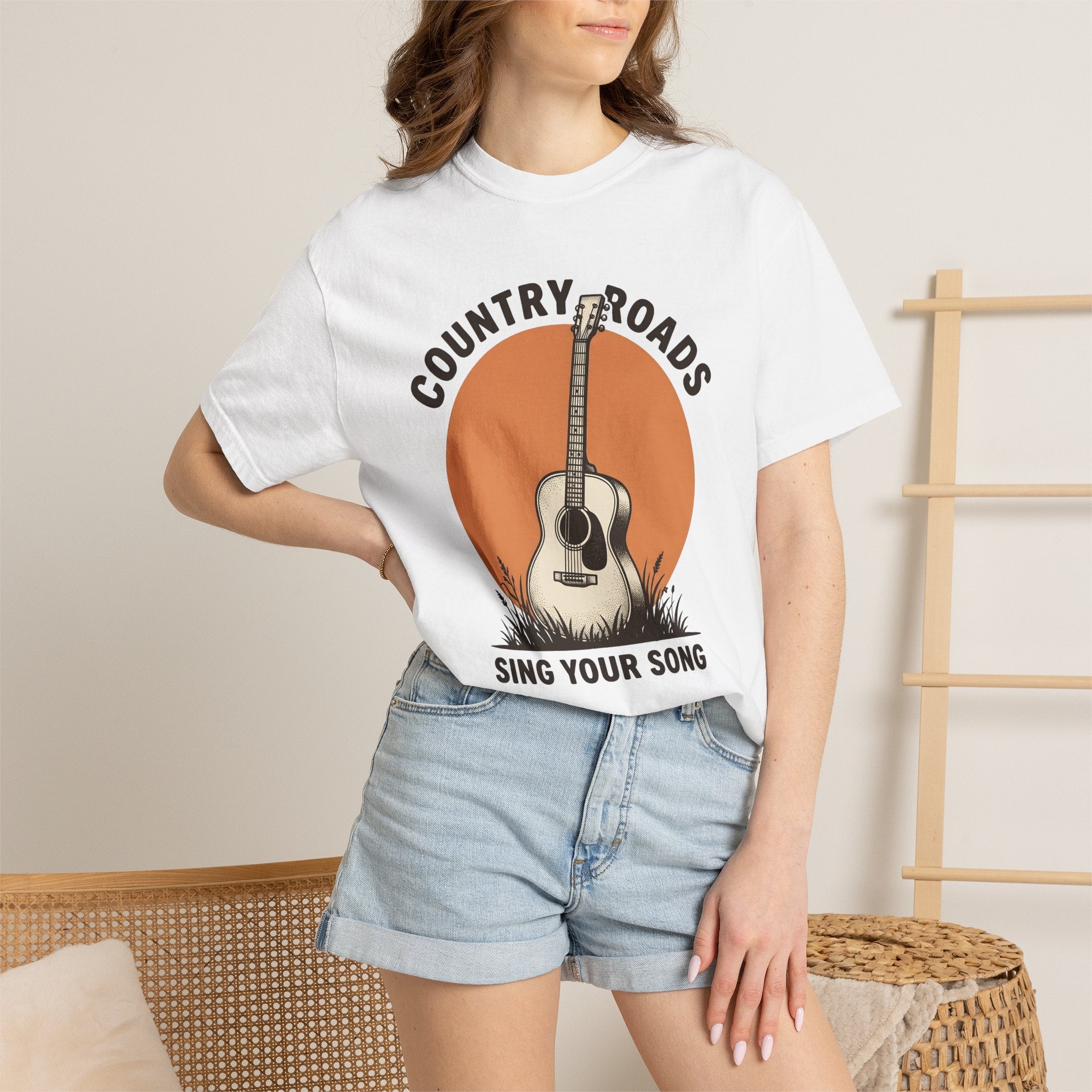 String Guitar Shirt Cowgirl Cowboy Gift Women Classic Tee Guitar T-Shirt Rodeo Fan Vintage Tshirt Cowboy Graphic Heritage Dusk Tshirt