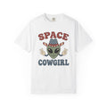Alien Cowboy Hat Shirt Cowgirl Cosmos Gift Women Animated Tee Space Hat T-Shirt Cowgirl Fan Cartoon Tshirt Galaxy Graphic Old School Peace
