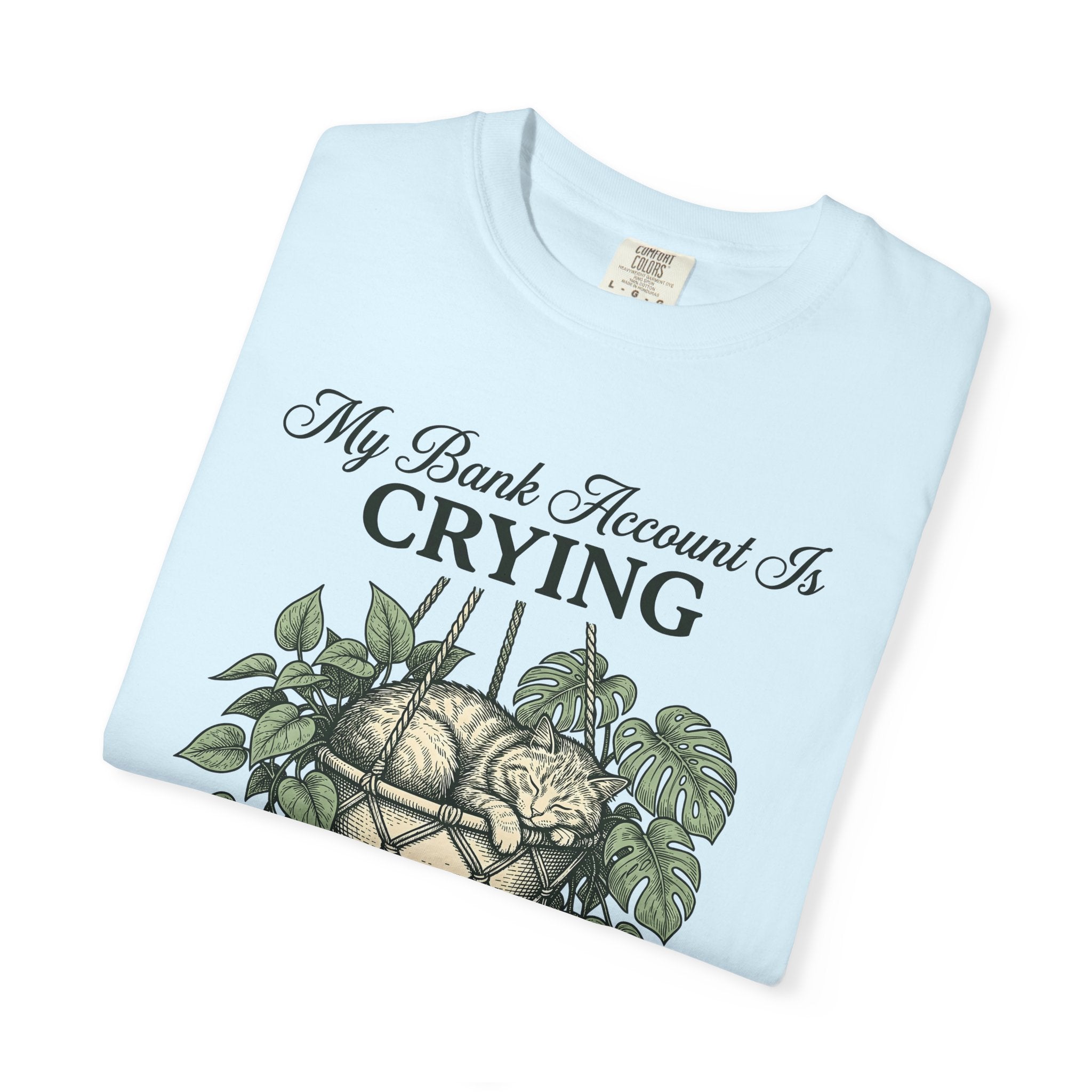 Cat Plant Shirt Cat Gardening Gift Women Botanical Tee Feline T-Shirt Cat Fan Floral Tshirt Gardening Design Vintage Hanging Basket Tshirt