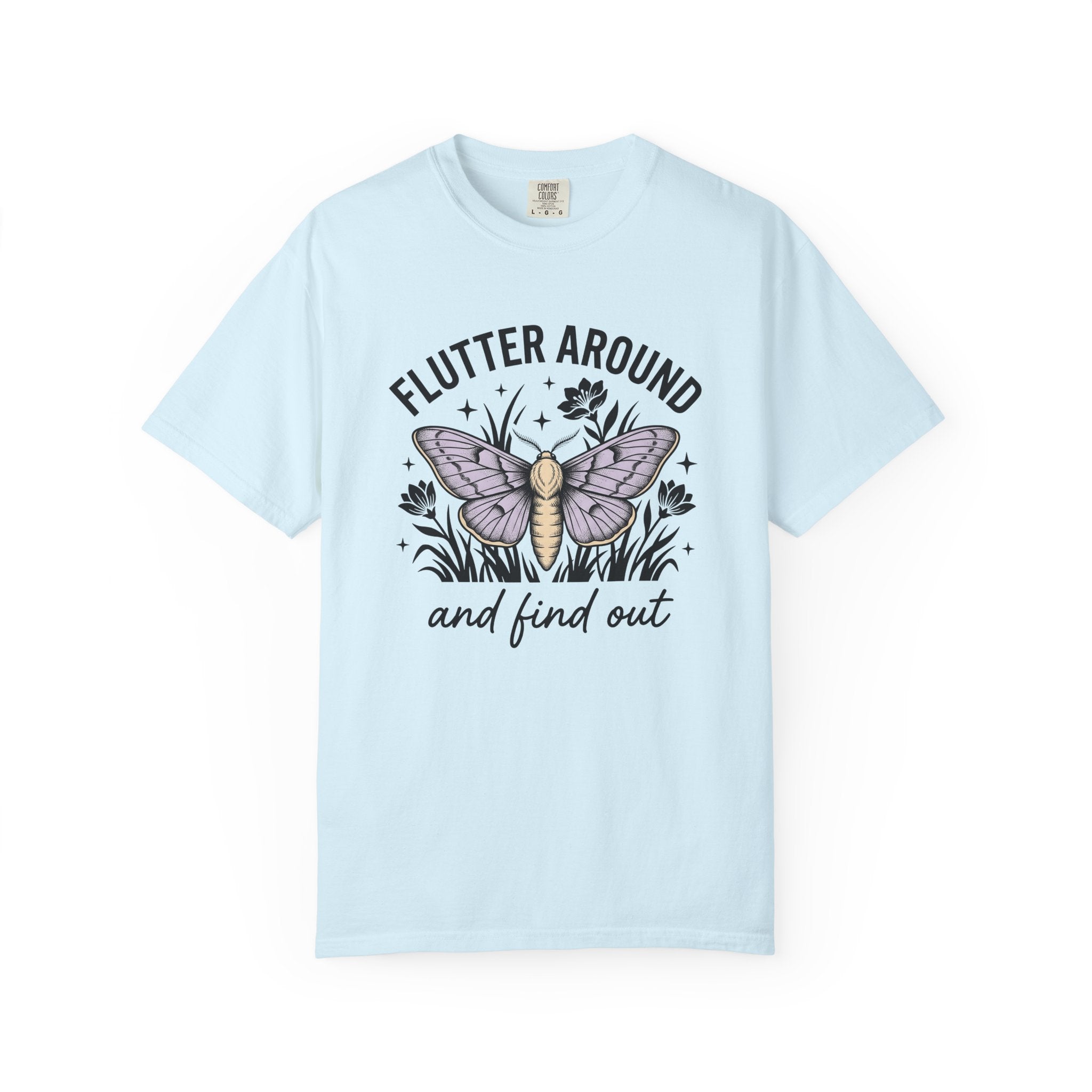 Butterfly Art Shirt Easter Outdoors Gift Women Bohemian Tee Butterfly T-Shirt Spring Fan Hippie Tshirt Nature Graphic Retro Meadow Flowers