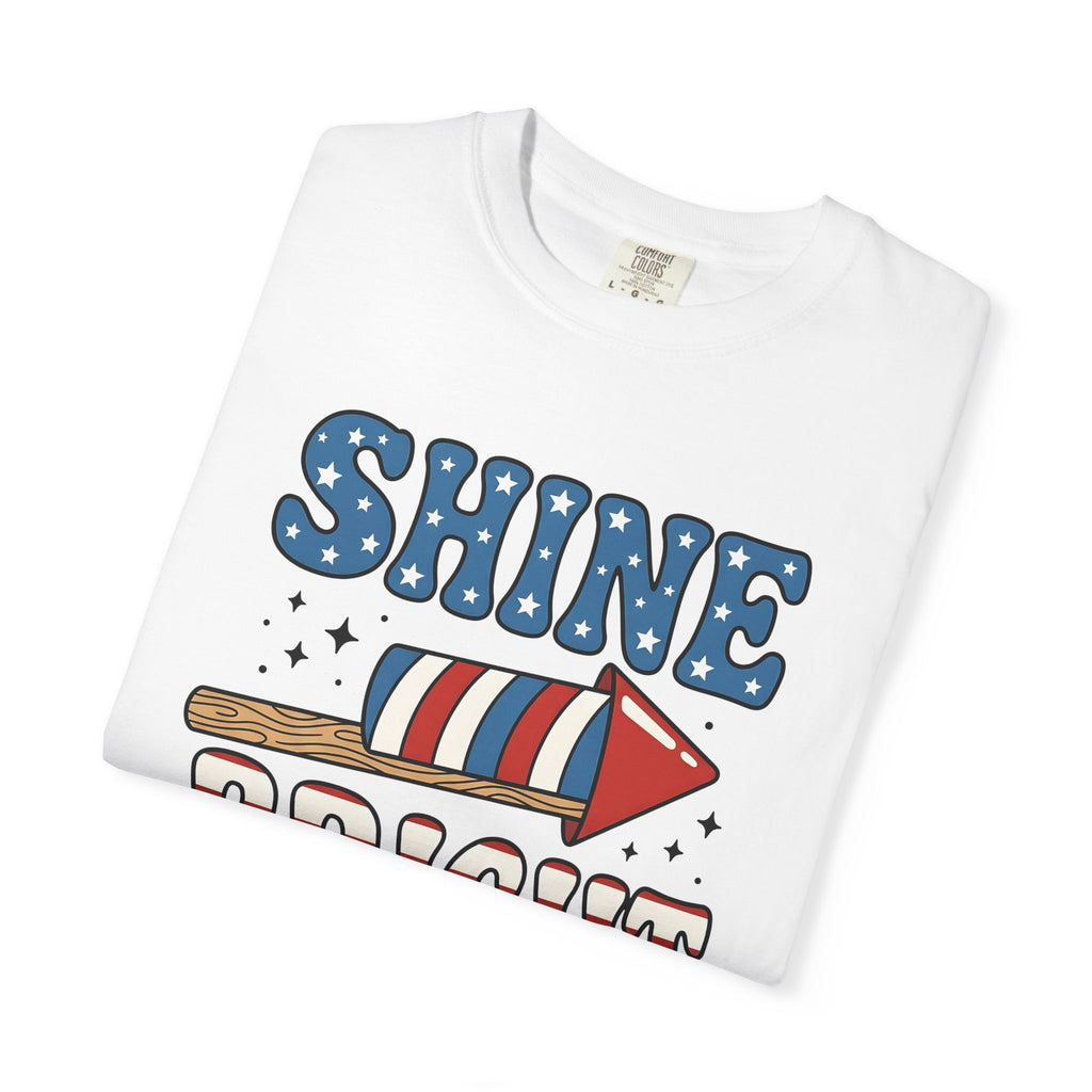 American Firework Shirt 4th Of July Party Gift Women Graphic Tee Fireworks T-Shirt Independence Day Enthusiast Firework Graphic Tshirt