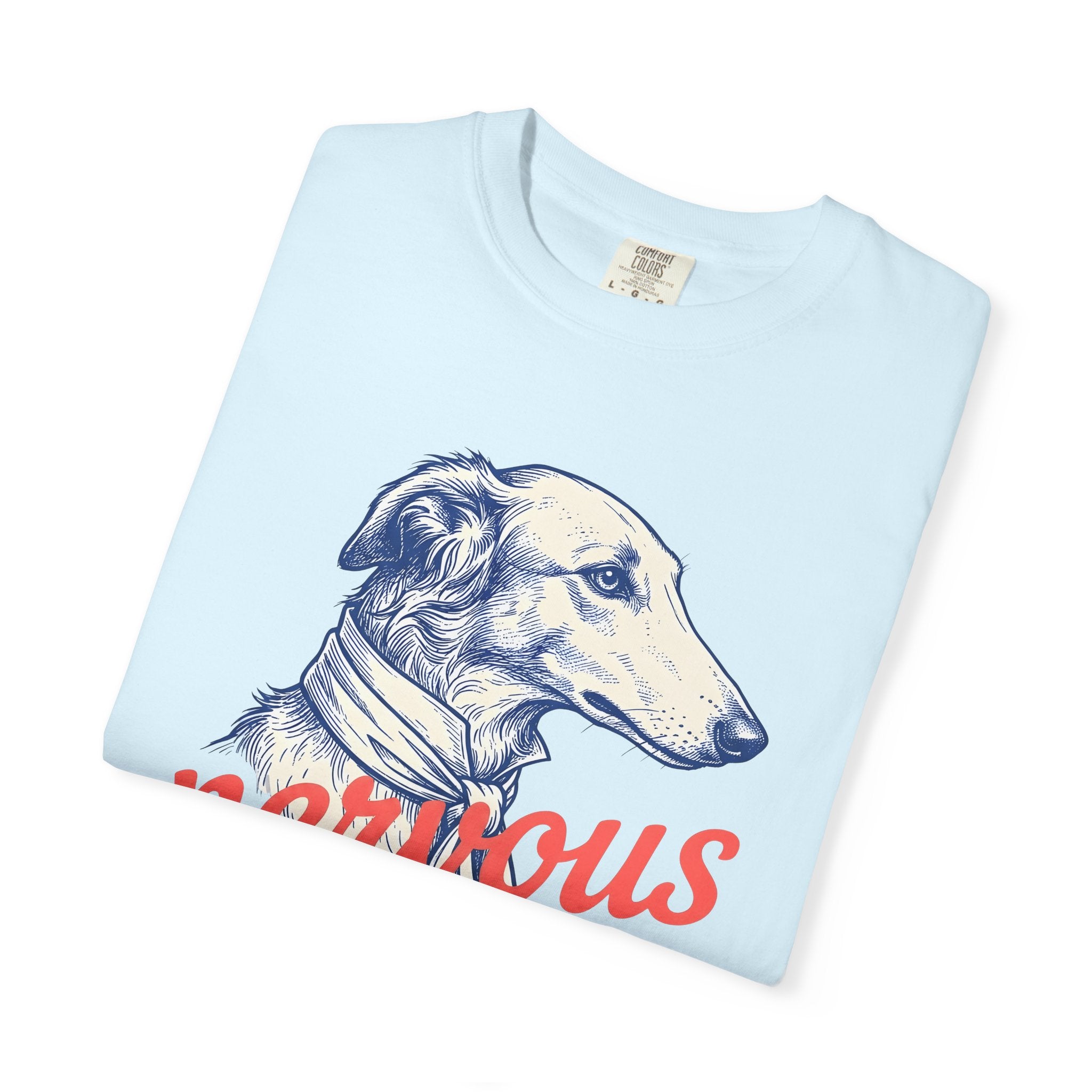 Greyhound Pet Shirt Dog Wildlife Gift Women Sketch Tee Whippet T-Shirt Dog Fan Hound Drawing Wildlife Graphic Tshirt Retro Scarf Tshirt