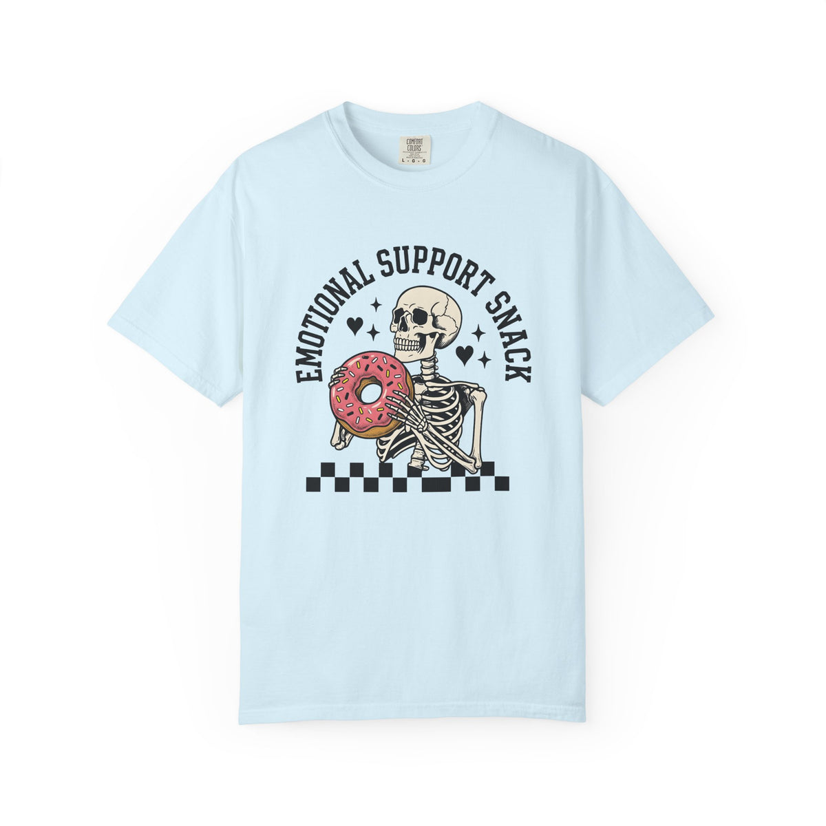 Skeleton Doughnut Shirt Moms Fun Gift for Women Striking Pattern Tee Donut