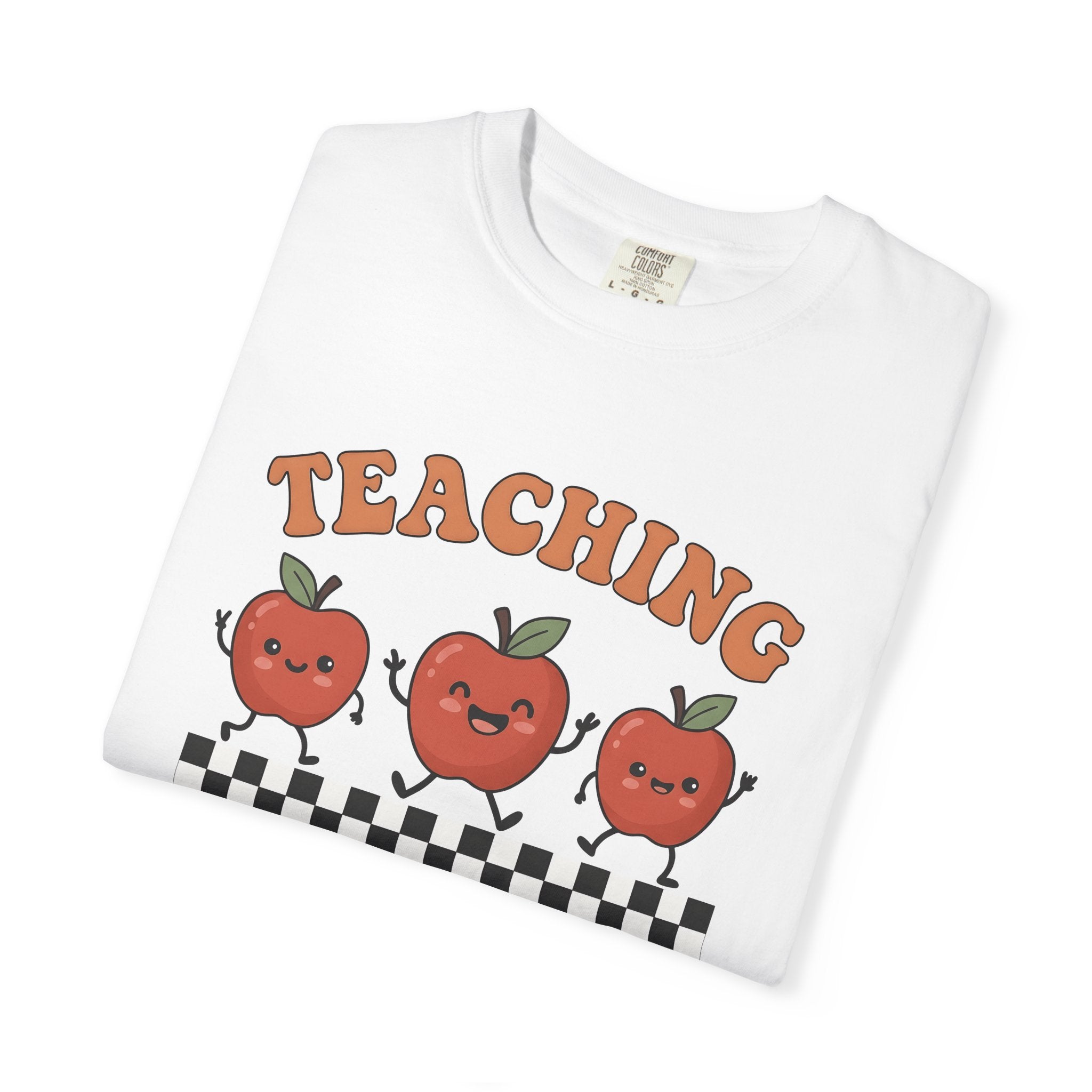 Cheerful Apples Shirt Teacher Thanks Gift Women Sweet Tee Apples T-Shirt Educator Enthusiast Cute Tshirt Appreciation Graphic Old School