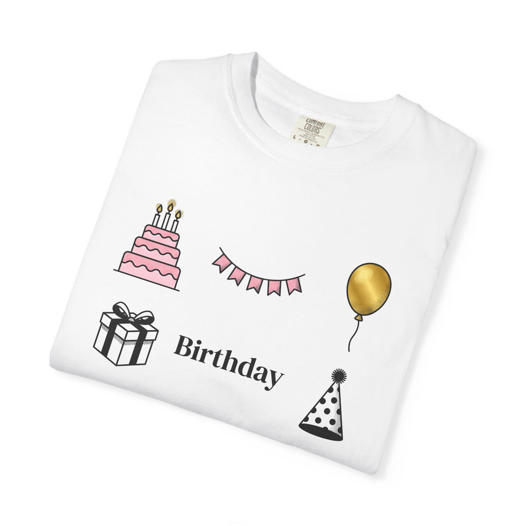 Birthday Graphics Shirt Birthday Event Gift Women Sketch Tee Birthday T-Shirt Birthday Enthusiast Drawing Party Graphic Clean Pastry Tshirt