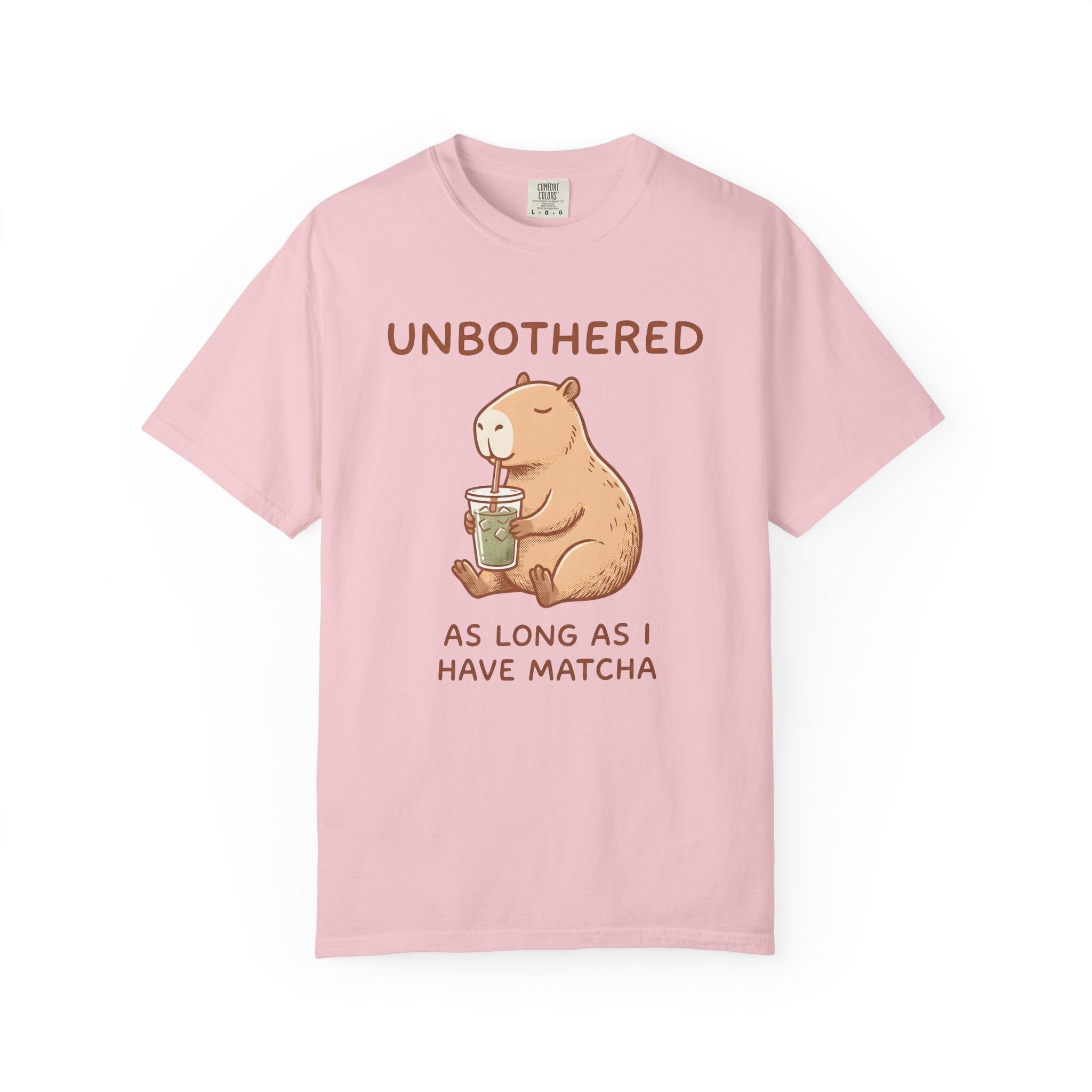 Capybara Drink Shirt Coffee Animal Gift Women Cute Tee Rodent T-Shirt Coffee Fan Wildlife Graphic Tshirt Hand Drawn Matcha Cup Tshirt