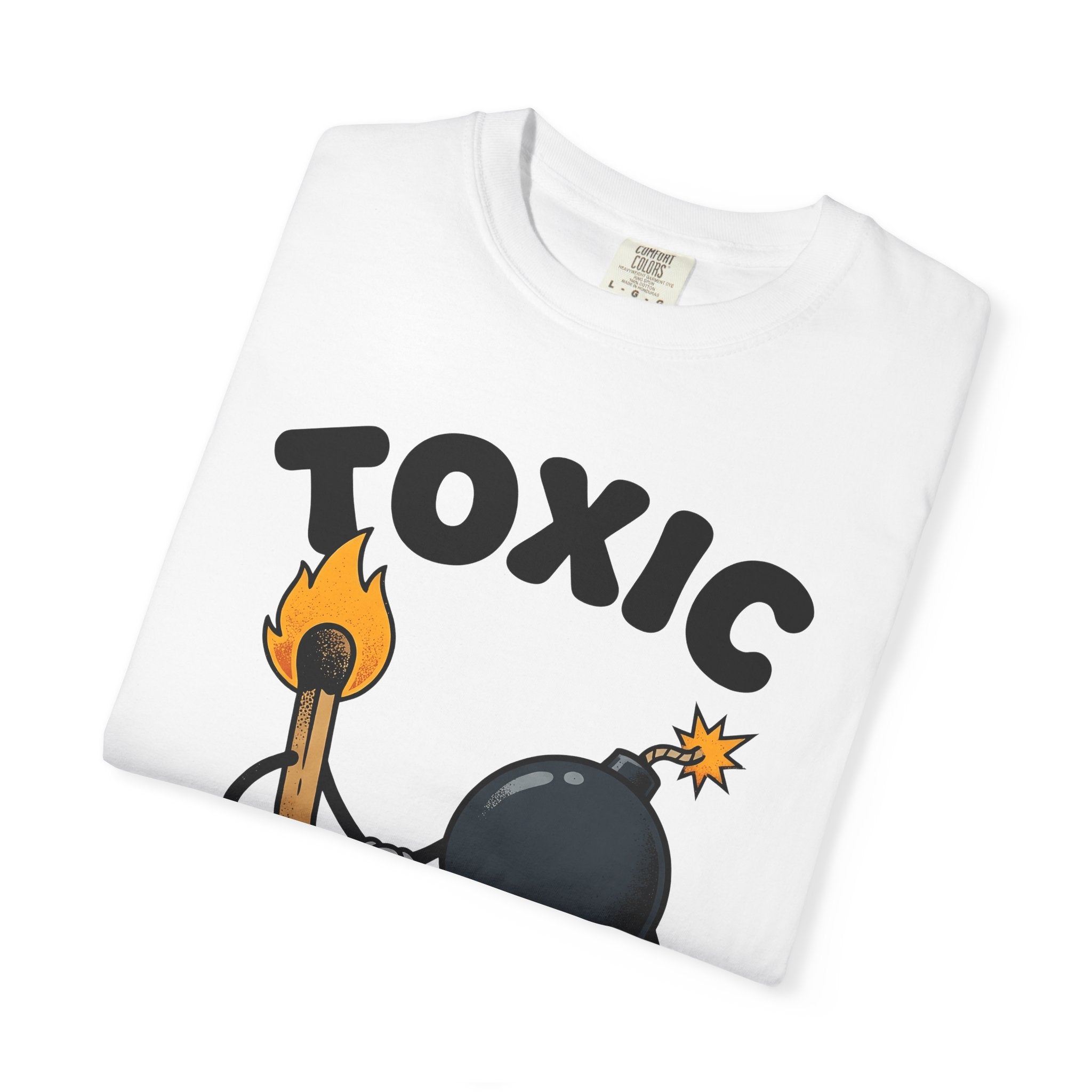 Matchstick Blast Shirt St. Valentine's Day Comedy Gift Women Animated Tee Matchstick Explosion T-Shirt Valentine Fan Cartoon Tshirt Humor