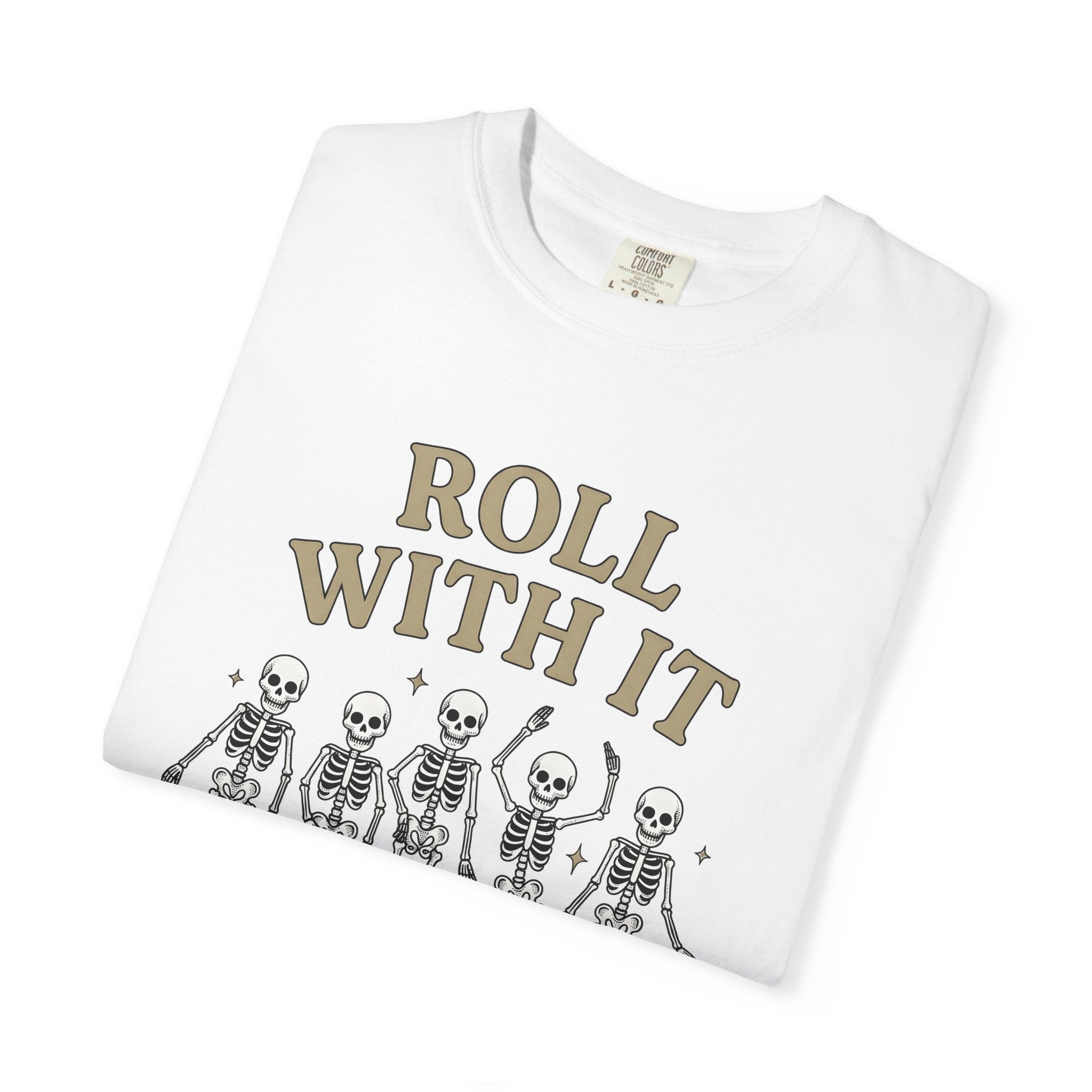 Skeleton Roller Skaters Shirt Roller Skating Halloween Gift Women Retro Tee Skeleton T-Shirt Roller Derby Fan Retro Style Tshirt Spooky