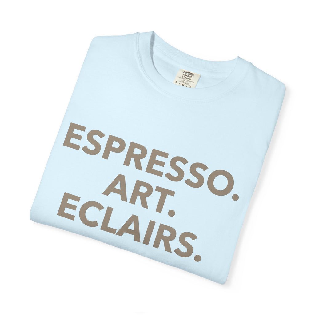 Big Letter Quote Shirt Coffee Bakeware Gift Women Sleek Tee Typography T-Shirt Java Fan Minimalist Tshirt Baking Design Fresh Cook Tshirt