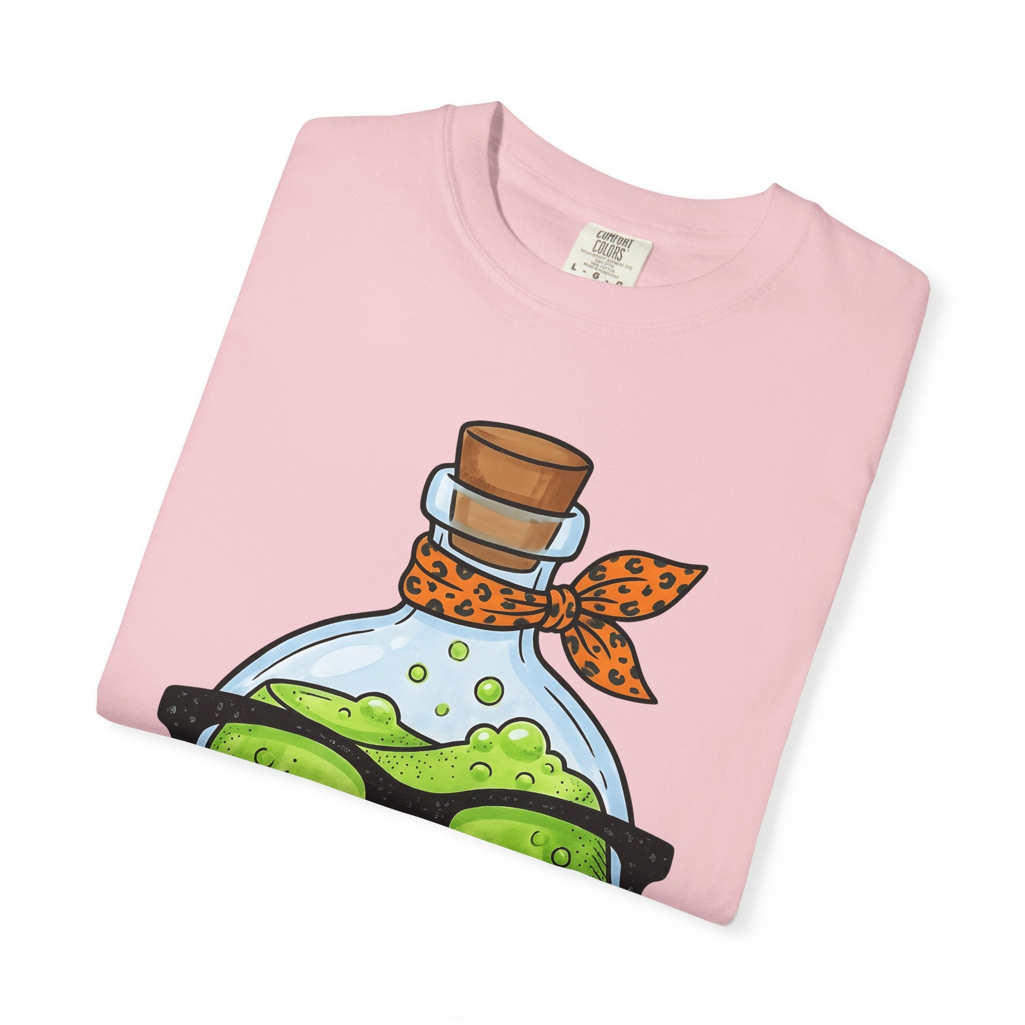 Magic Bottle Shirt Halloween Nerd Gift Women Comic Tee Genie T-Shirt Horror Fan Cartoon Tshirt Geek Graphic Chibi Spectacles Tshirt