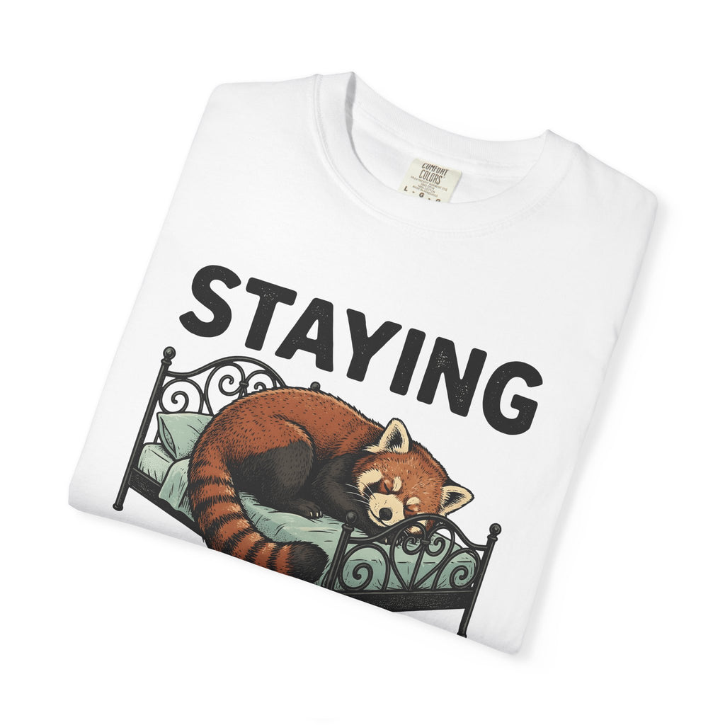 Red Panda Nap Shirt Funny Wildlife Gift Women Playful Tee Panda Nap T-Shirt Humor Fan Cartoon Tshirt Animal Graphic Classic Snug Animal