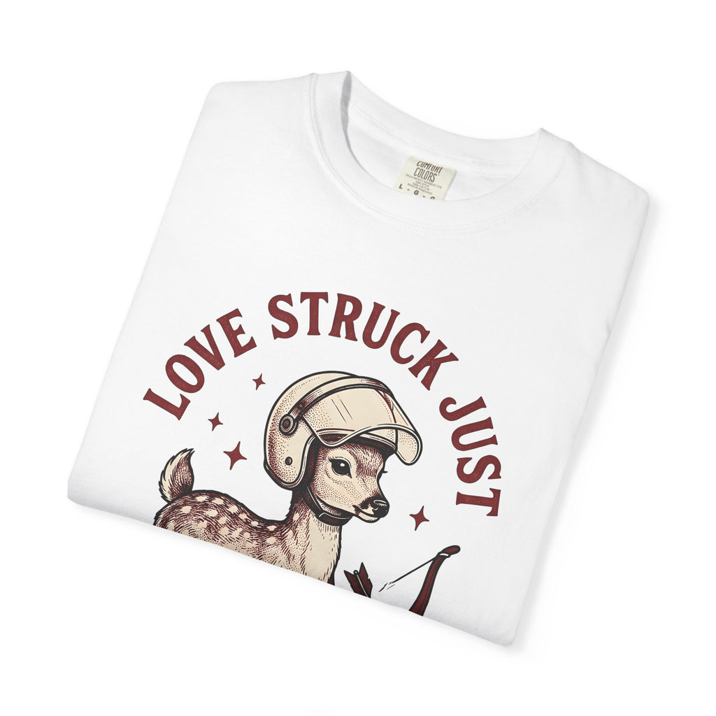 Buck Helmet Shirt Funny Nature Gift Women Classic Tee Deer Hunter T-Shirt Humor Fan Wildlife Graphic Illustration Pencil Art Hunting Bow