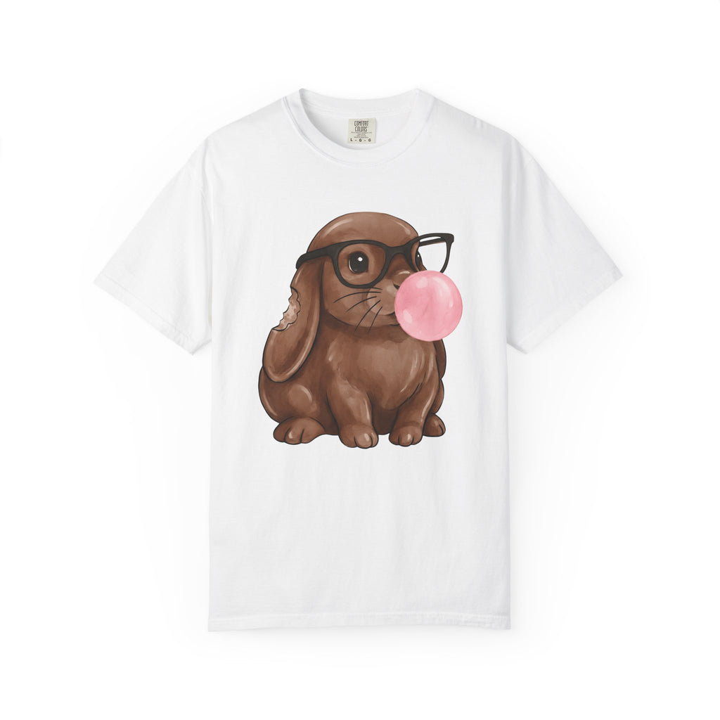 Sweet Rabbit Shirt Easter Beast Gift Women Hand Drawn Tee Bunny T-Shirt Easter Fan Hare Tshirt Monster Graphic Pastel Specs Tshirt