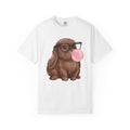 Sweet Rabbit Shirt Easter Beast Gift Women Hand Drawn Tee Bunny T-Shirt Easter Fan Hare Tshirt Monster Graphic Pastel Specs Tshirt