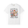 Fox Tales Shirt Mom Library Gift Women Cartoon Tee Fable T-Shirt Motherhood Fan Illustrated Tshirt Book Graphic Line Art Garden Flowers