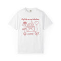 Valentine Envelope Shirt Moms Affection Gift Women Line Art Tee Love Letter T-Shirt Mom Fan Heart Tshirt Love Graphic Pen Drawing Soft Toy