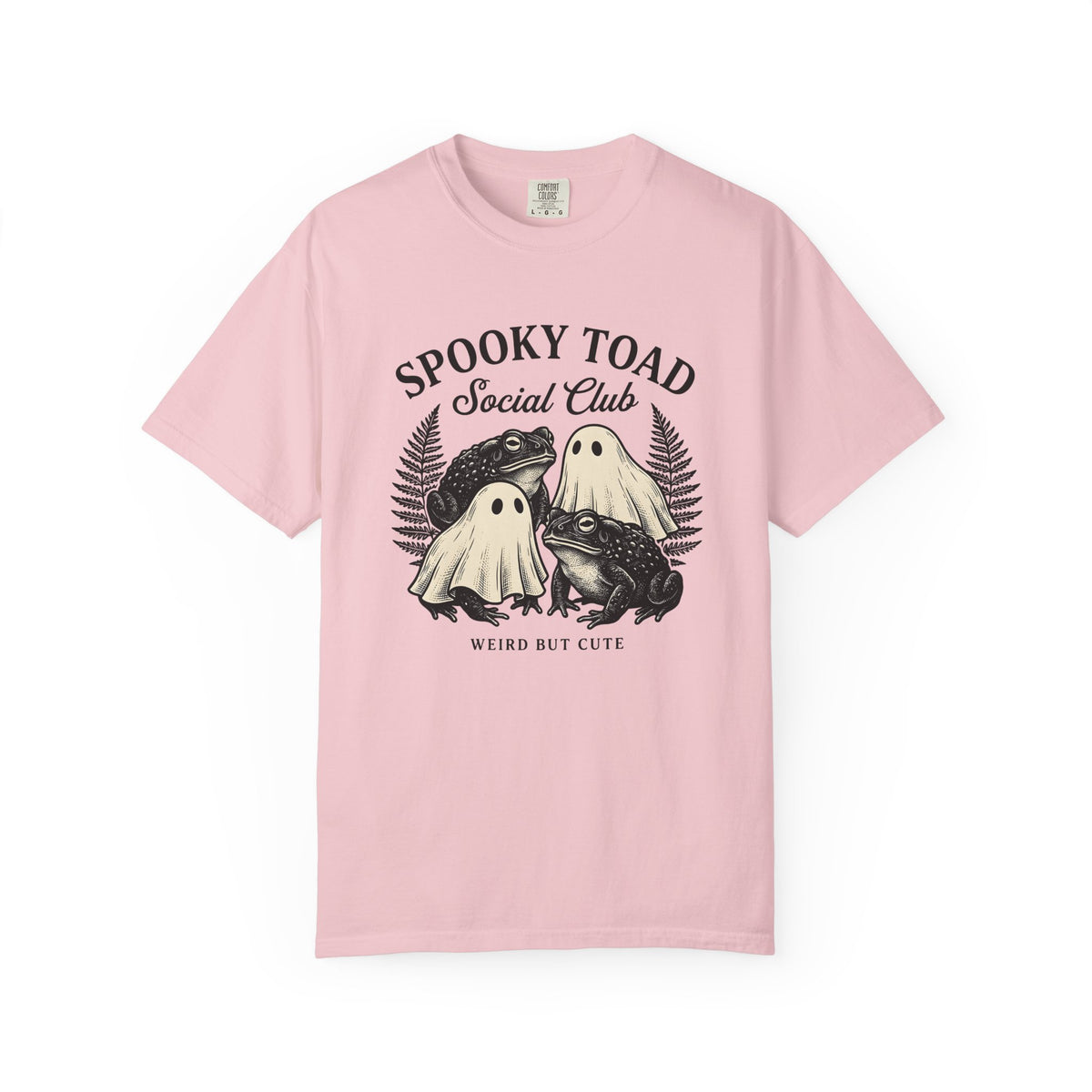 Ghost Toads Shirt Halloween Animals Gift Women Vintage Tee Toad T-Shirt Horror Fan Retro Tshirt Wildlife Graphic Hand Drawn Fern Tshirt
