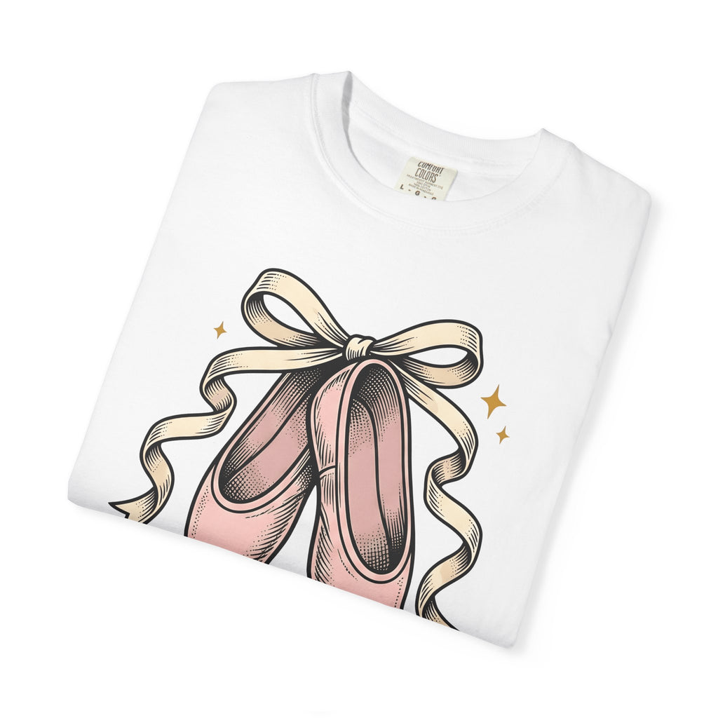 Dance Slippers Shirt Dance Mom Tutu Gift Women Line Art Tee Ballet Shoes T-Shirt Dance Mom Enthusiast Minimalist Tshirt Ballet Skirt Graphic
