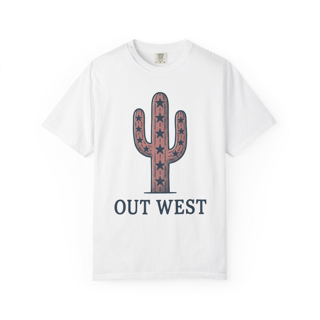 Cactus Art Shirt Cowgirl Wilderness Gift Women Cowboy Tee Succulent T-Shirt Rodeo Fan Western Tshirt Outdoor Graphic Retro Star Shapes
