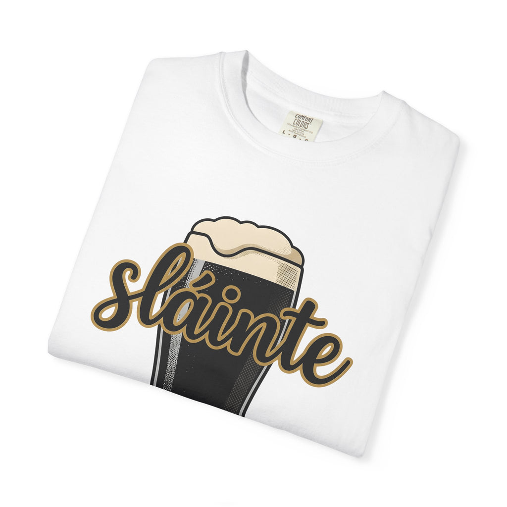 Beer Glass Shirt St Patrick's Day Celtic Gift Women Graphic Tee Pint Glass T-Shirt Irish Fan Typography Tshirt Celtic Design Illustration