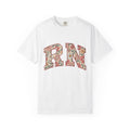 Floral Varsity Letters Shirt Nurses Floral Gift Women Boho Tee Letterman T-Shirt Nurse Enthusiast Hippie Tshirt Floral Graphic Retro Daisies