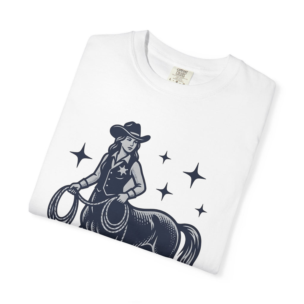 Centaur Cowgirl Shirt Cowgirl Western Gift Women Vintage Tee Centaur T-Shirt Rodeo Fan Retro Tshirt Cowboy Graphic Hand Drawn Stars Tshirt