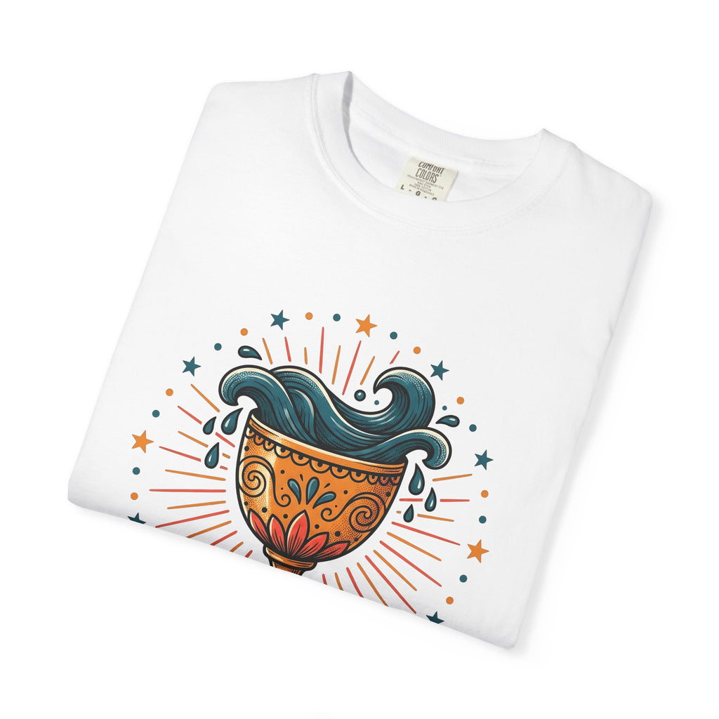 Decorative Goblet Shirt Boho Chic Occult Gift Women Hippie Tee Chalice T-Shirt Bohemian Fan Psychedelic Tshirt Mystical Graphic Retro
