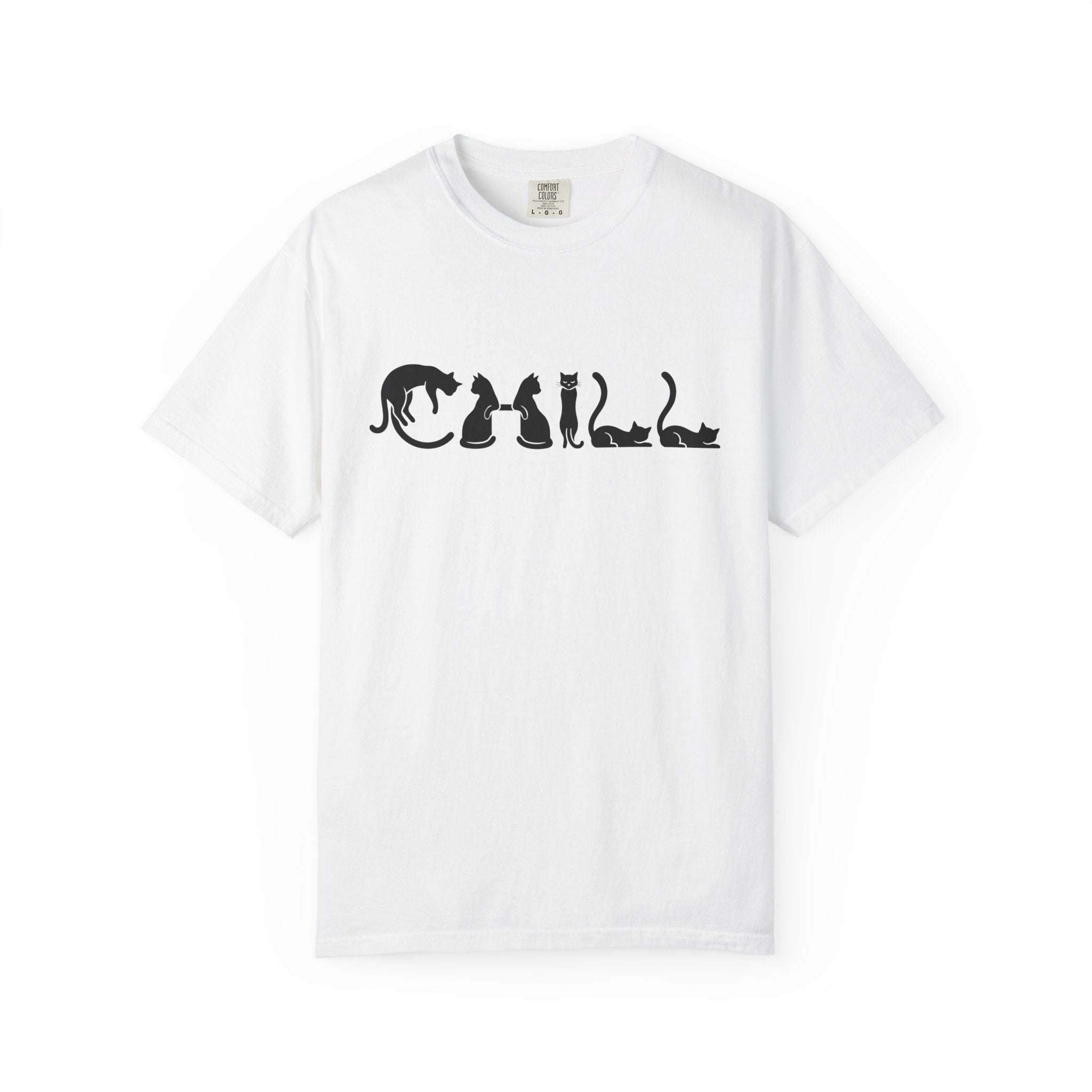 Black Feline Shirt Cat Wildlife Gift Women Basic Tee Cat T-Shirt Cat Fan Kitten Tshirt Wildlife Graphic Tshirt Current Outline Tshirt