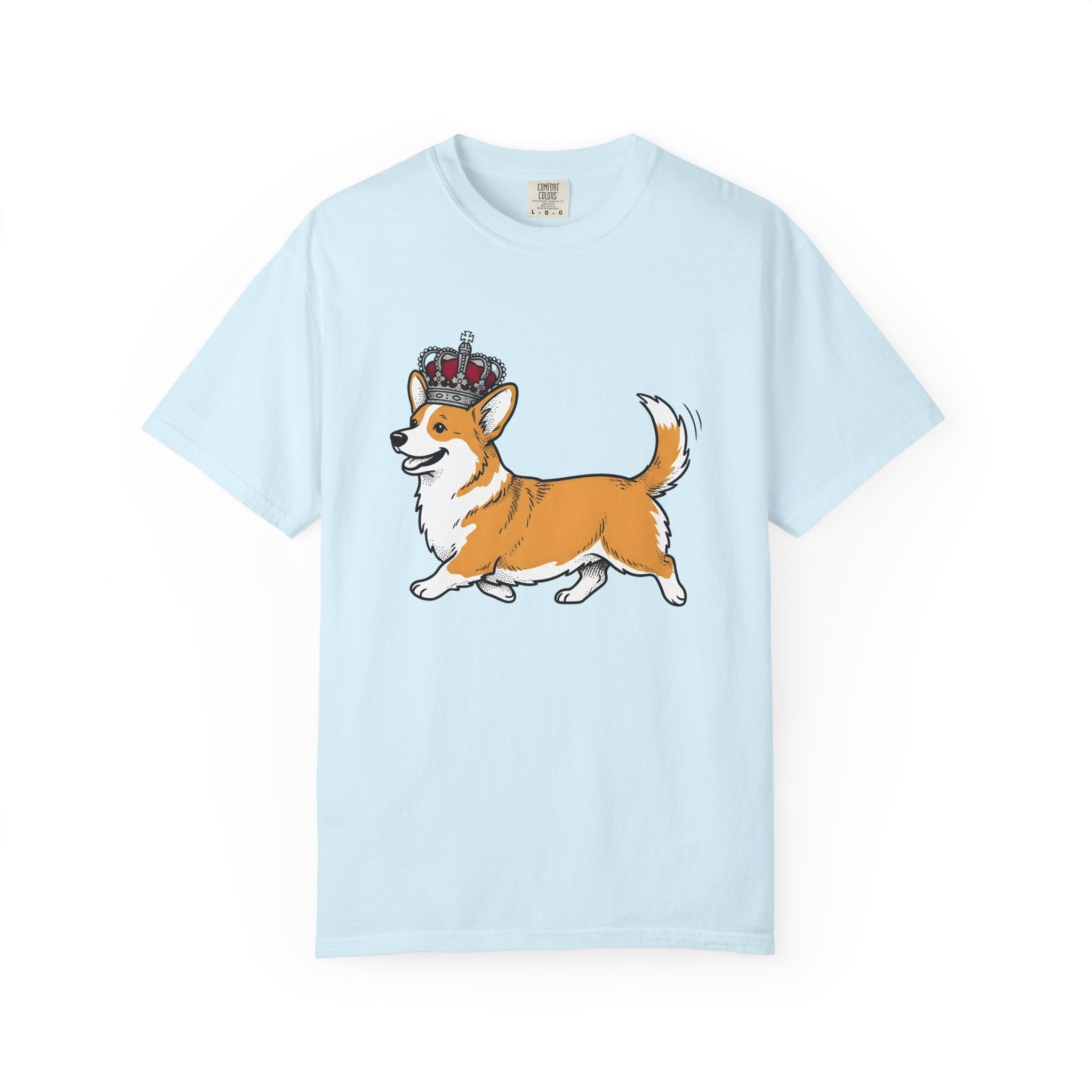 Corgi Canine Shirt Dog Beasts Gift Women Chibi Tee Dog T-Shirt Dog Fan Puppy Tshirt Creature Graphic Hand Drawn Coronet Tshirt