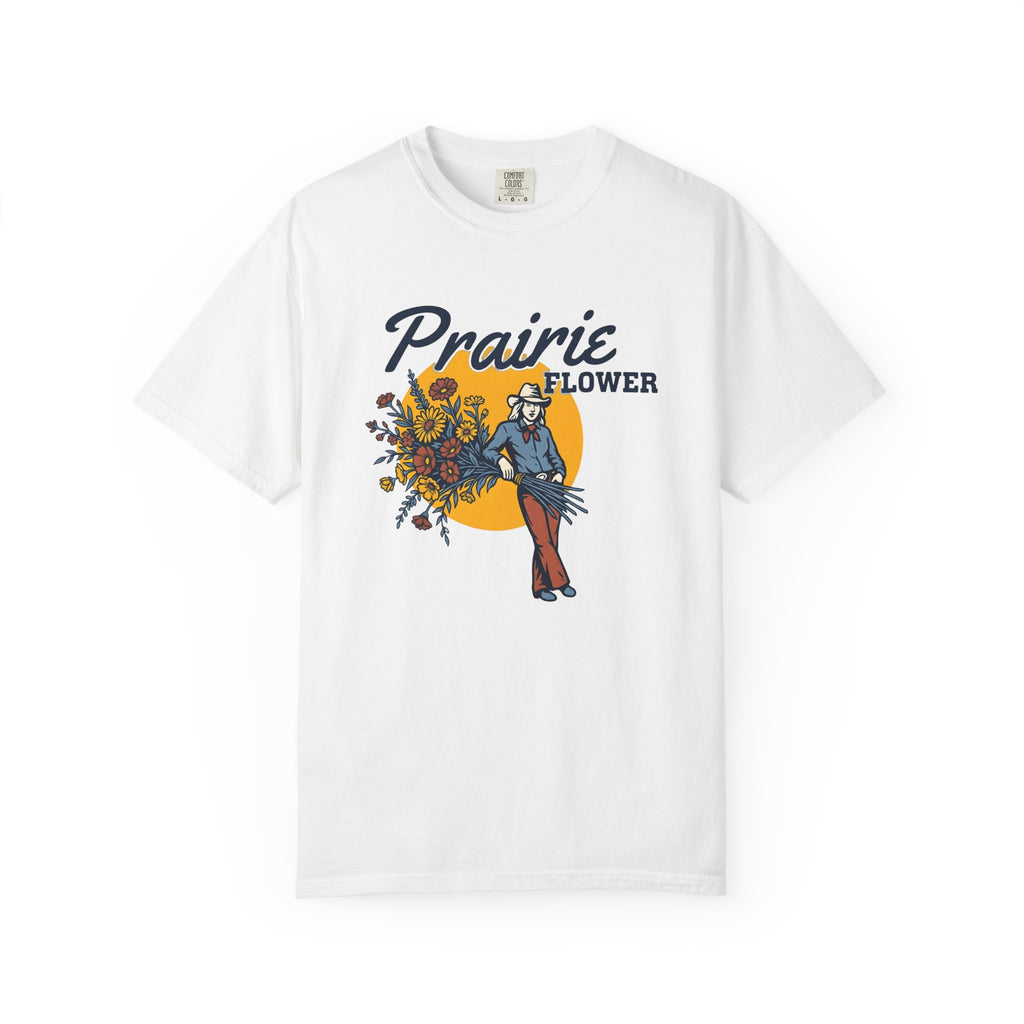 Cowgirl Flowers Shirt Cowgirl Ranch Gift Women Vintage Tee Wildflowers T-Shirt Cowgirl Fan Retro Tshirt Farm Graphic Classic Wildflower