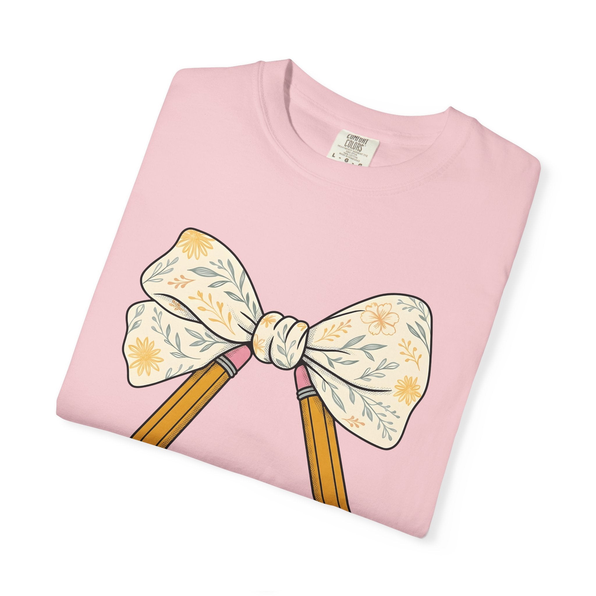 Drawing Bow Shirt Teachers Education Gift Women Botanical Tee Archery T-Shirt Educator Enthusiast Floral Tshirt Learning Graphic Sketch
