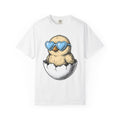 Chick Egg Shirt Easter Spring Gift Women Cartoon Tee Chick T-Shirt Easter Fan Cartoonish Tshirt Floral Graphic Hand Drawn Heart Sunglasses