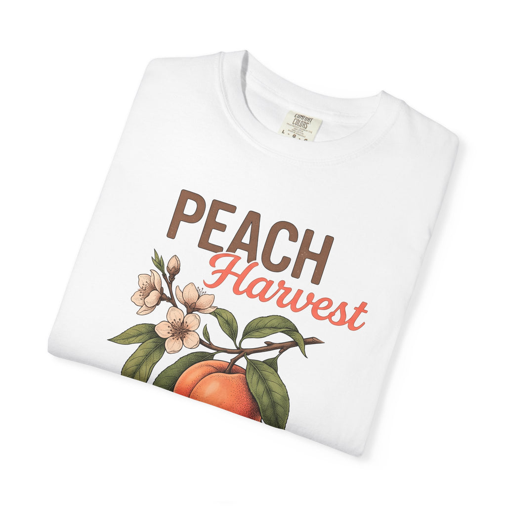 Peach Sprig Shirt Drinks Recipe Gift Women Natural Tee Peach T-Shirt Cocktail Fan Realistic Tshirt Formula Graphic Sketch Petal Tshirt
