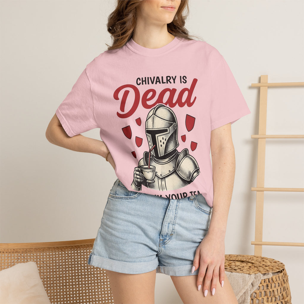 Knight Armor Shirt St. Valentine's Day Comedy Gift Women Retro Tee Armour T-Shirt Valentine Fan Vintage Tshirt Humor Graphic Hand Drawn
