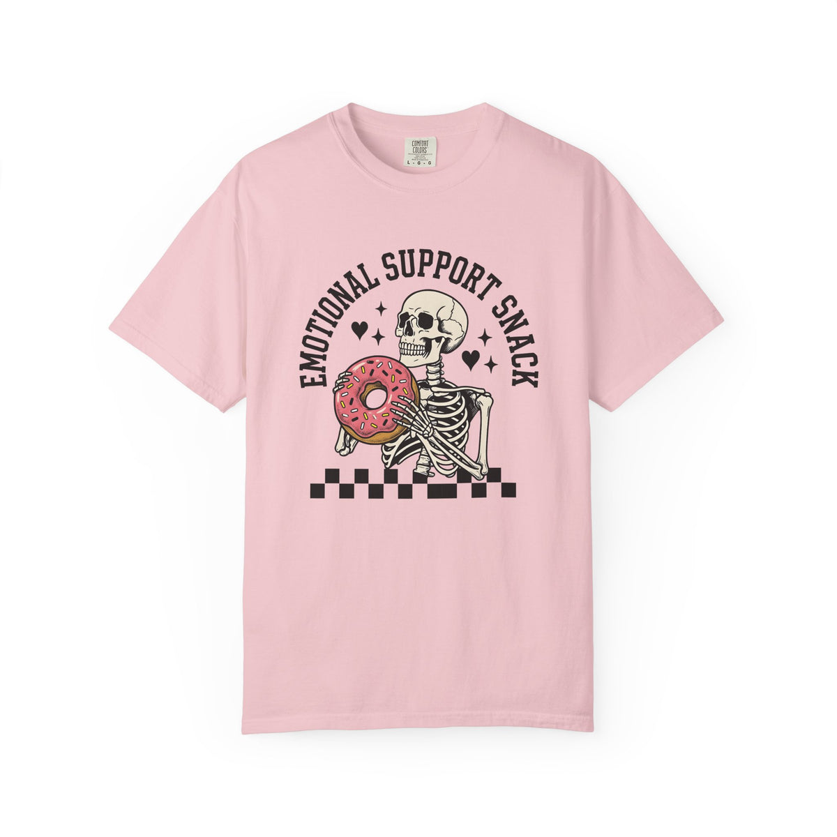 Skeleton Doughnut Shirt Moms Fun Gift for Women Striking Pattern Tee Donut