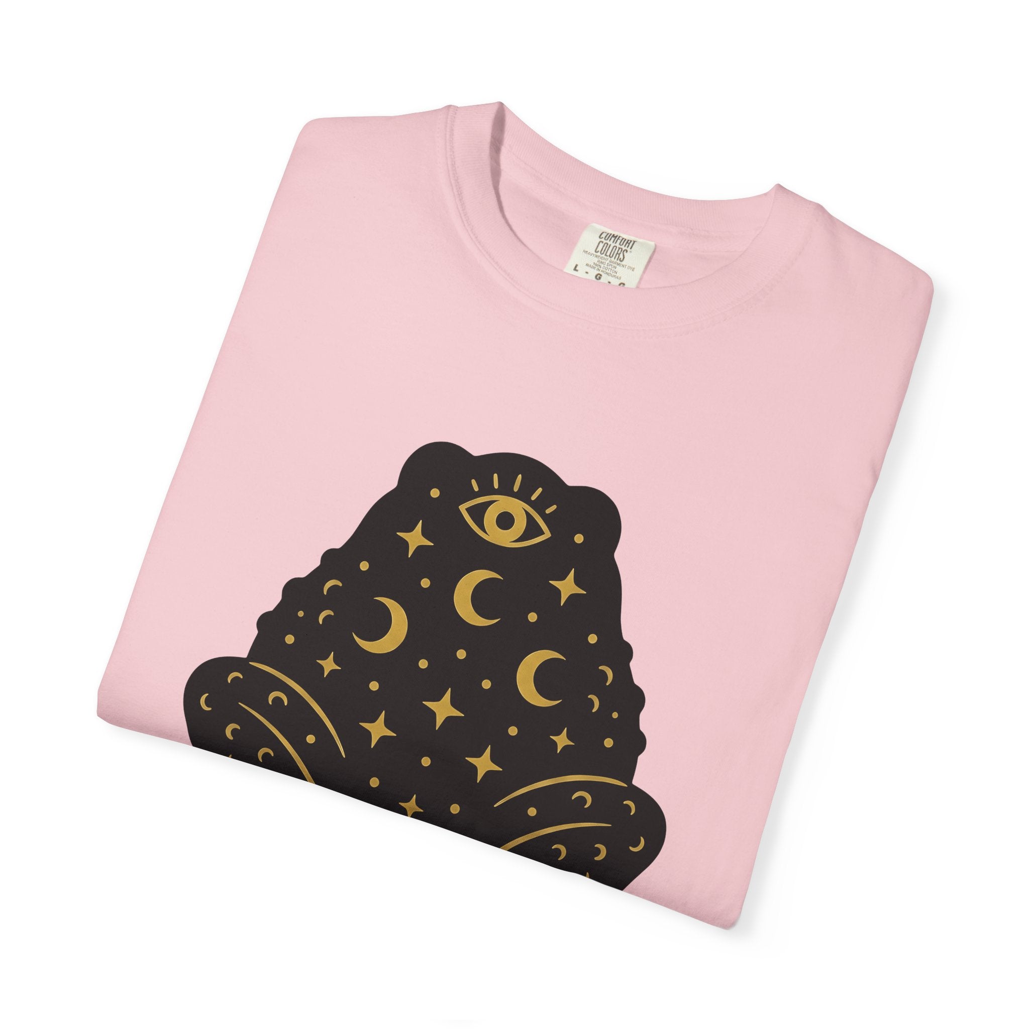 Mystical Frog Shirt Boho Chic Astrology Gift Women Minimal Tee Toad T-Shirt Bohemian Fan Simple Tshirt Zodiac Graphic Celestial Moon Tshirt